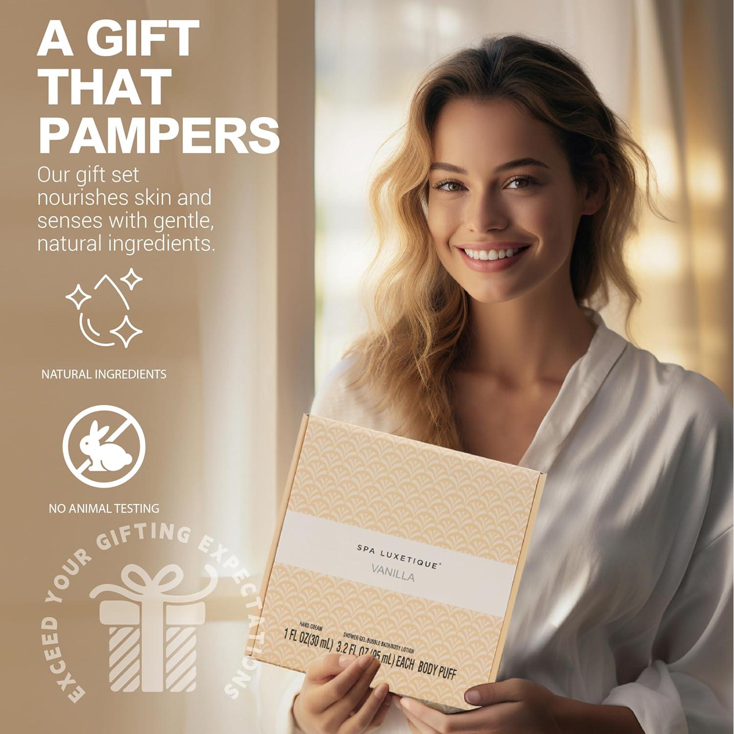 Conjunto de Regalo Spa Luxetique Vainilla 6 Piezas para Mujeres