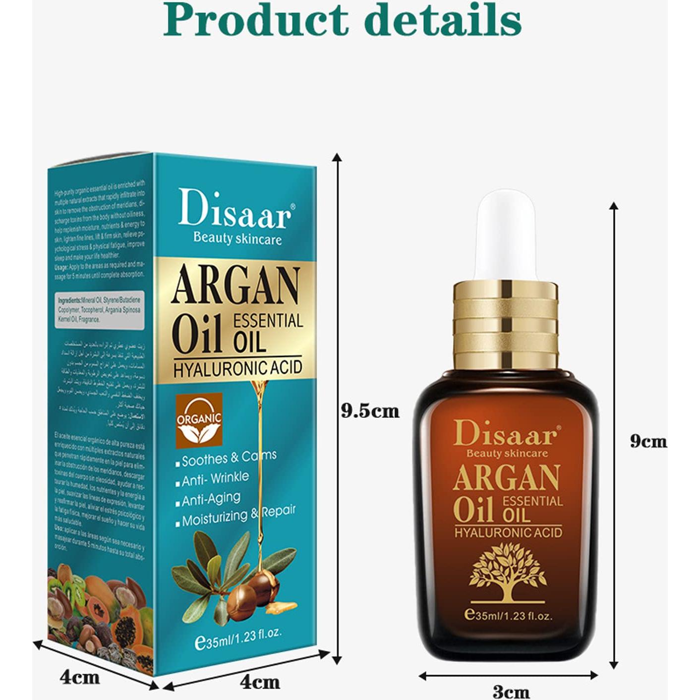 Aceite Esencial de Argán DISAAR BEAUTY 35ml Hidratante Antienvejecimiento