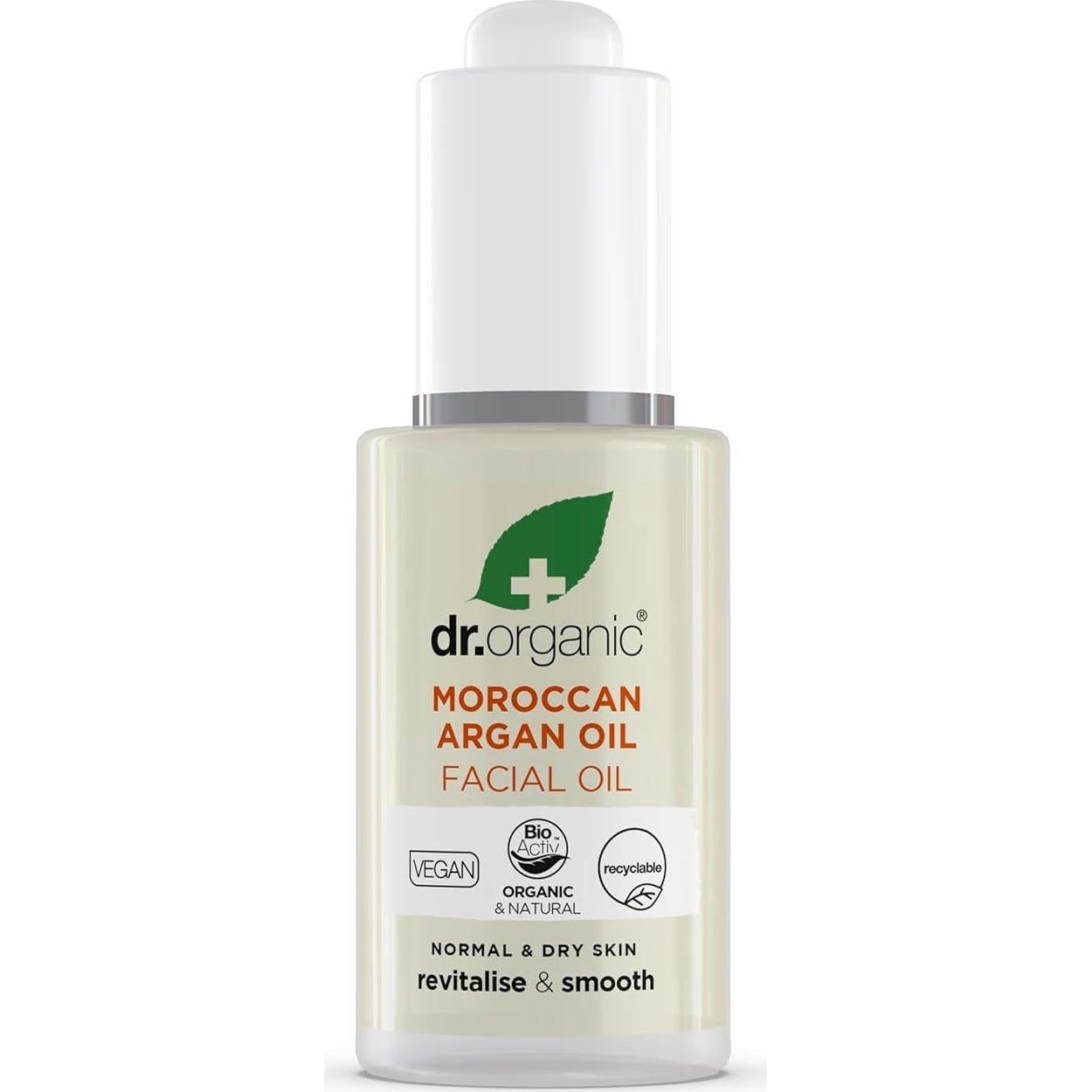Aceite Facial Orgánico Dr. Organic 30 mL - Hidratante Anti-Envejecimiento