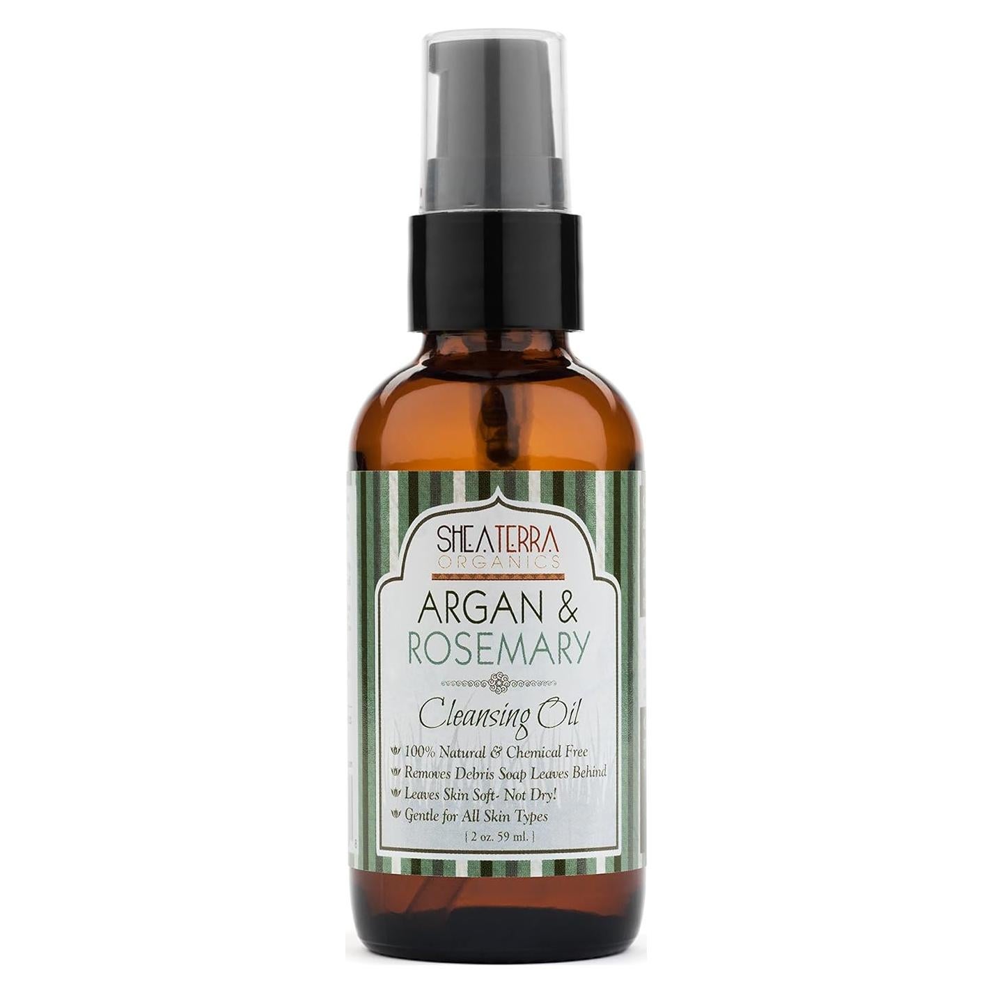 Aceite Limpiador Shea Terra Organics Argán y Romero 59 ml