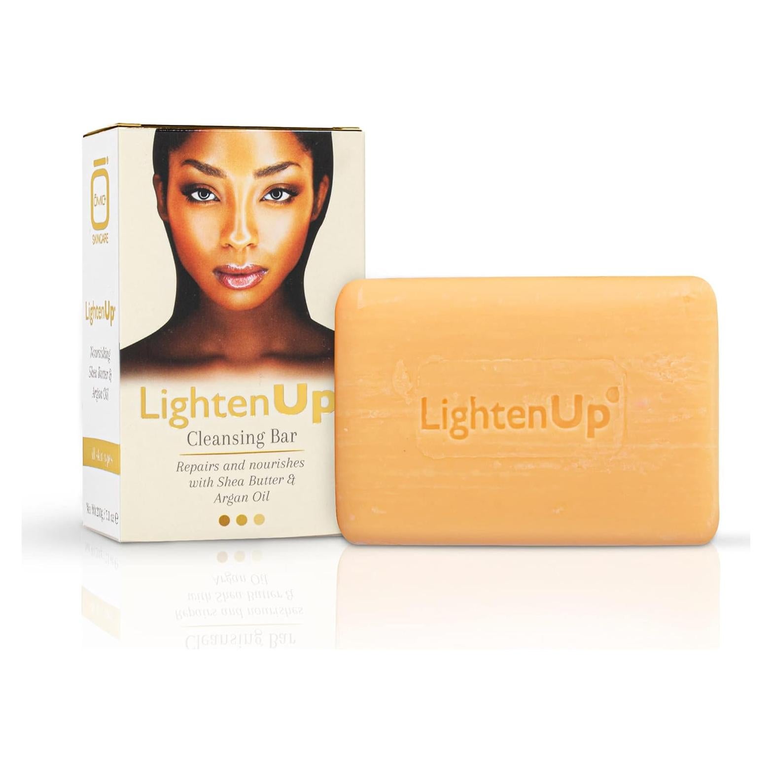 Jabón de Limpieza Anti-Envejecimiento LightenUp 200g - Manteca de Karité y Aceite de Argán