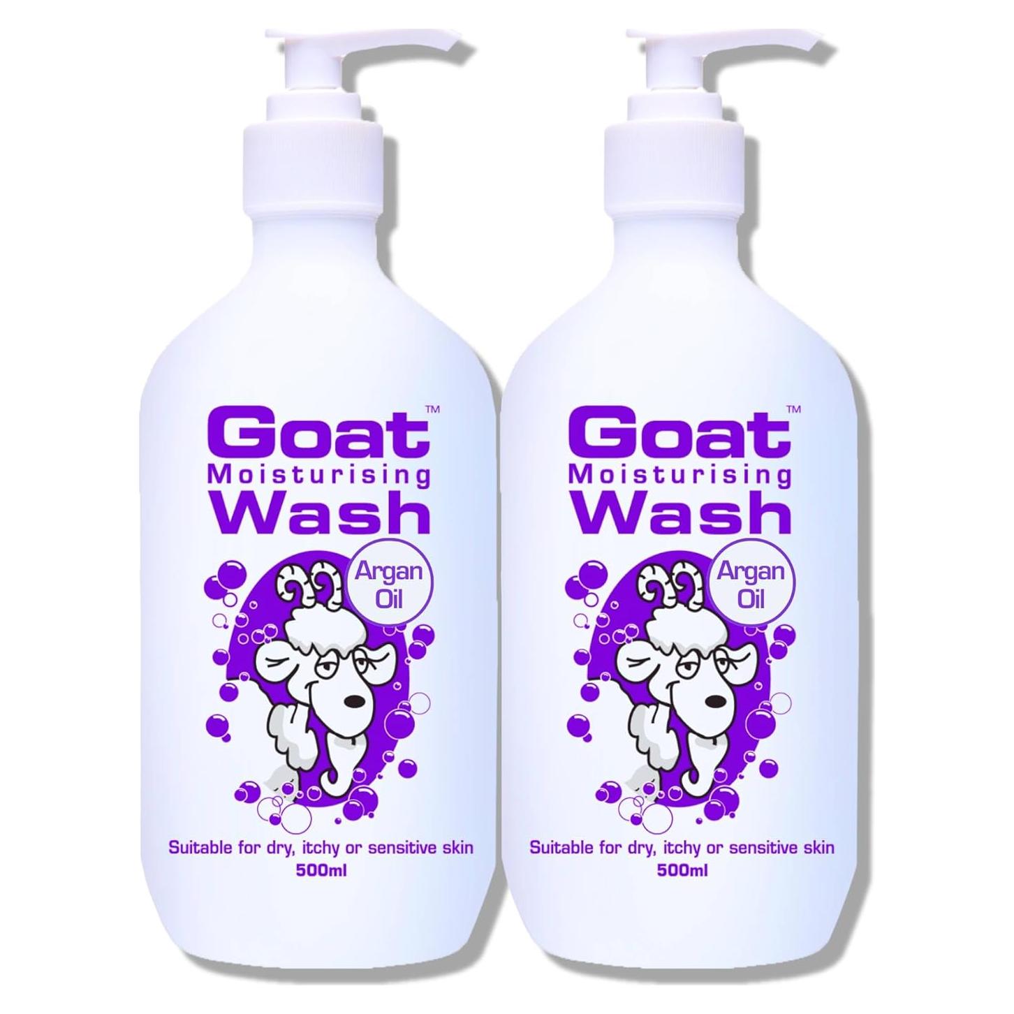 Duo Pack Gel de Ducha Hidratante Goat 500 ml - Leche de Cabra y Aceite de Argán