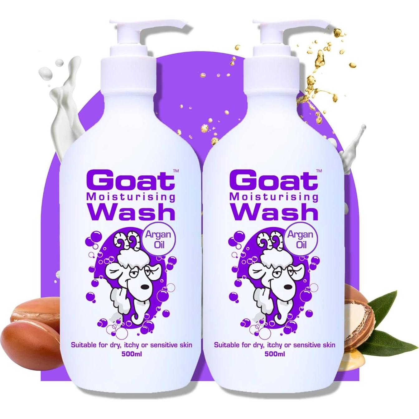 Duo Pack Gel de Ducha Hidratante Goat 500 ml - Leche de Cabra y Aceite de Argán
