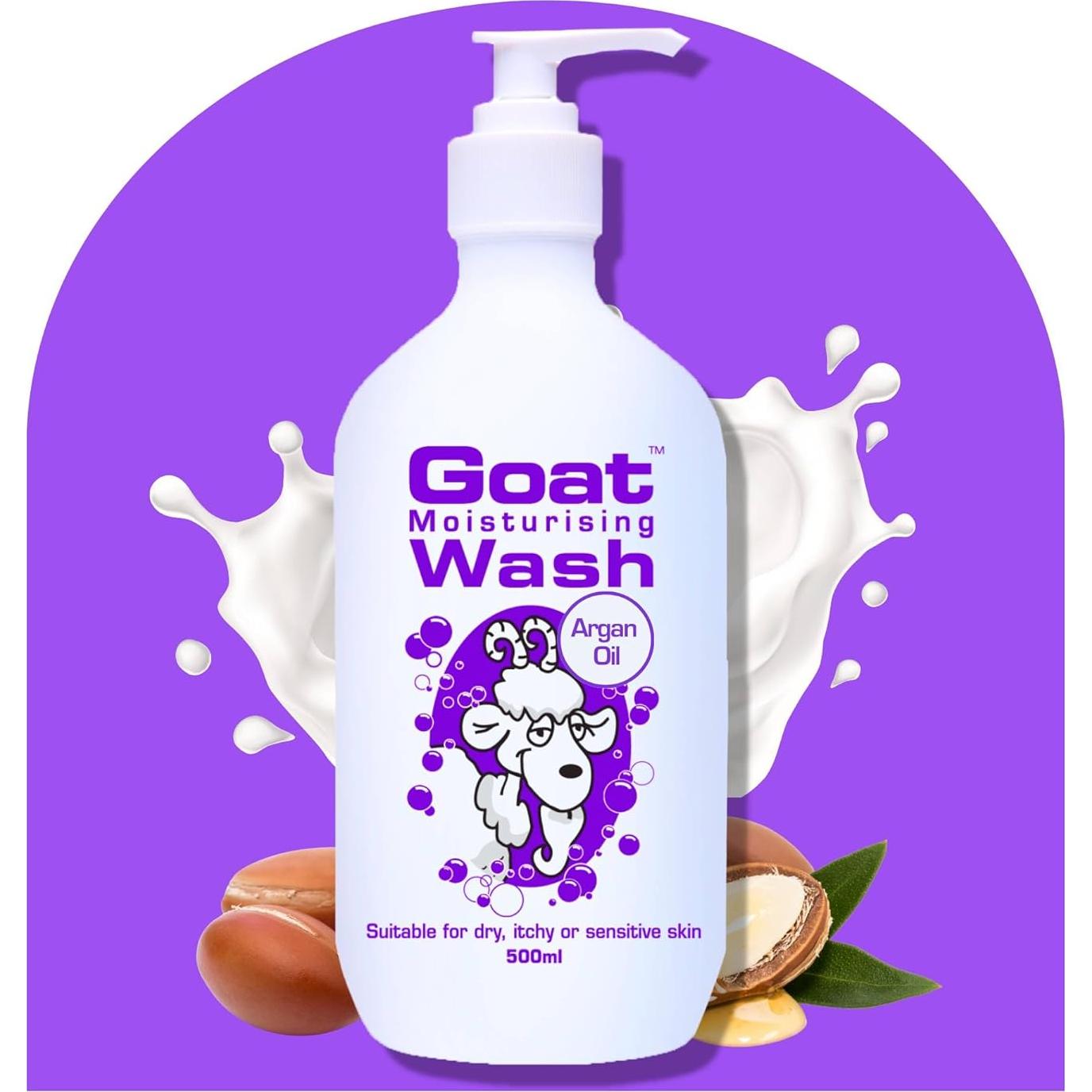 Duo Pack Gel de Ducha Hidratante Goat 500 ml - Leche de Cabra y Aceite de Argán