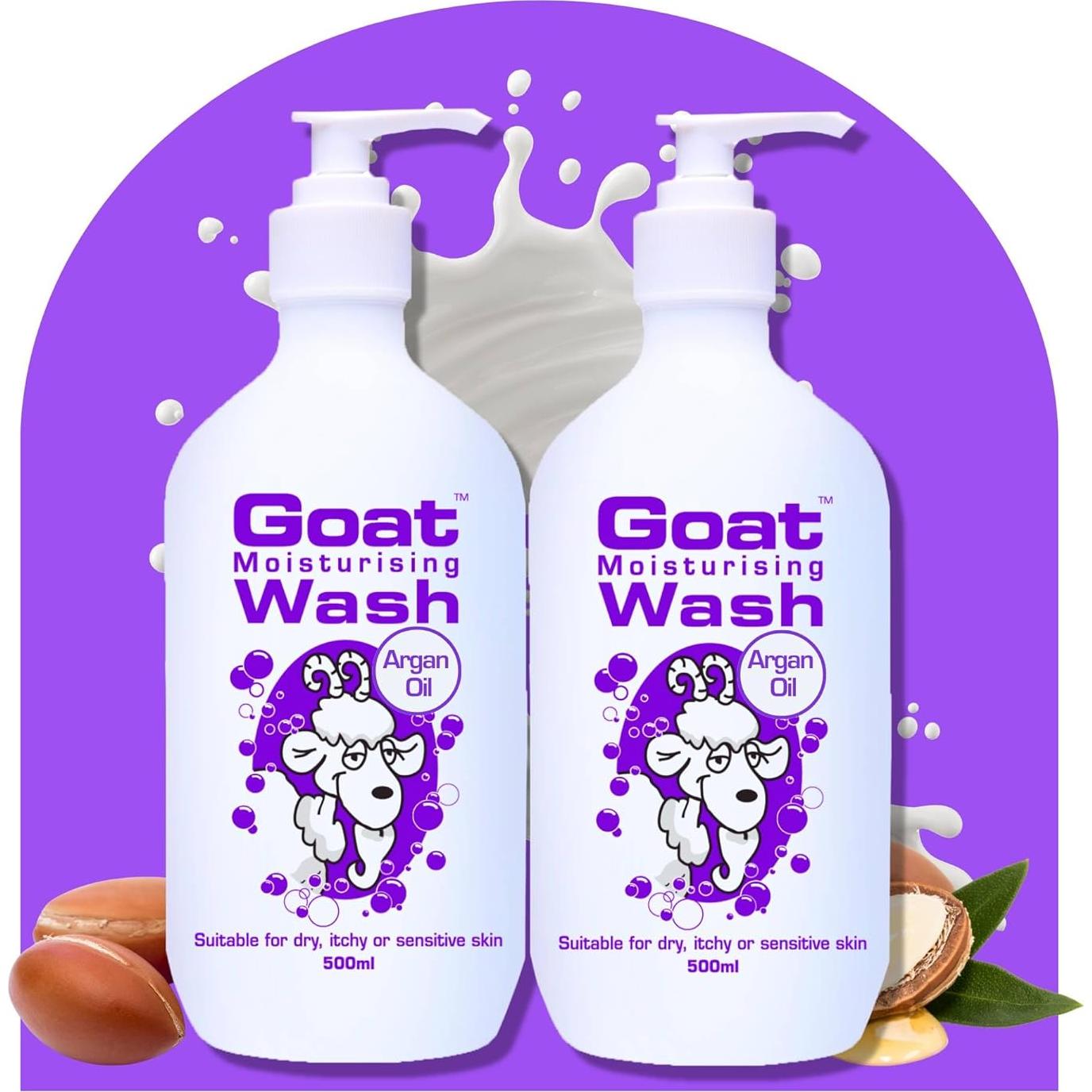 Duo Pack Gel de Ducha Hidratante Goat 500 ml - Leche de Cabra y Aceite de Argán
