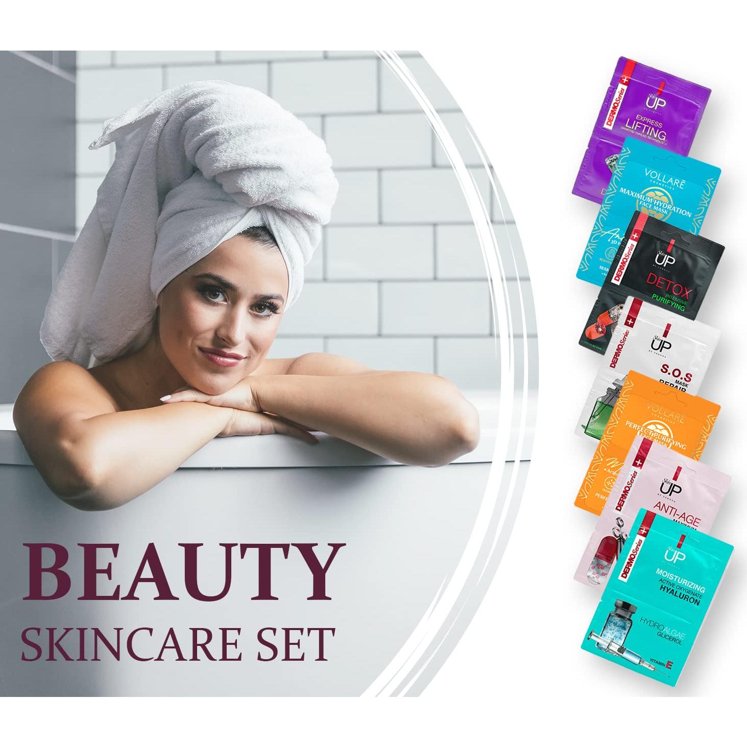 Set de 7 Mascarillas Faciales VERONA - Hidratantes y Purificantes