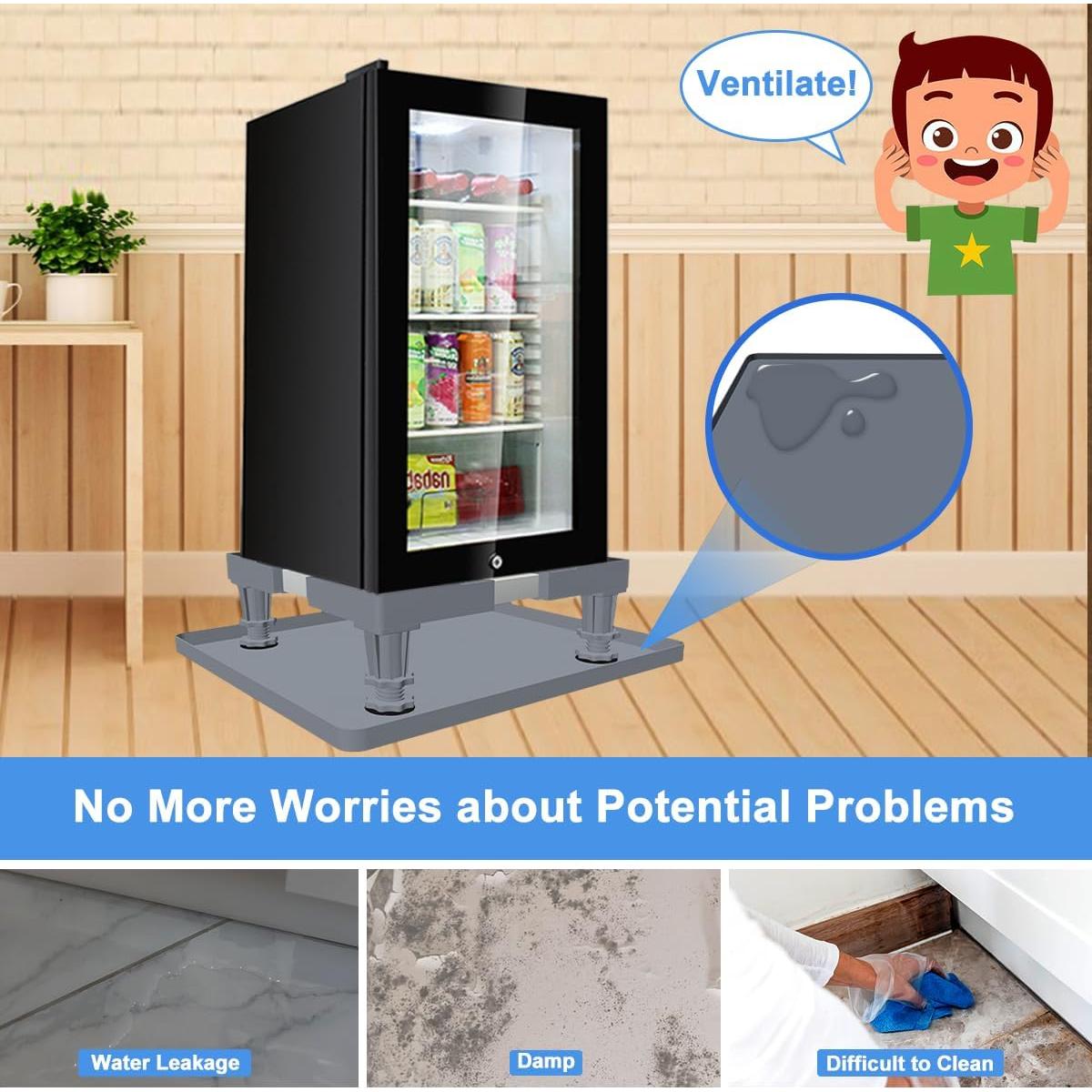 Soporte Ajustable para Mini Nevera KUPAO con Bandeja de Silicona