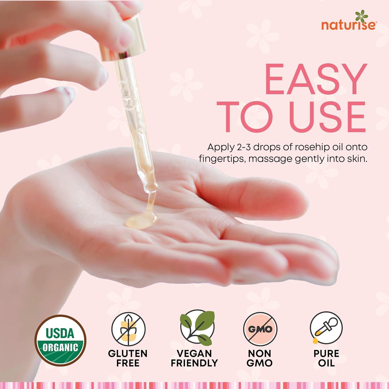 Aceite de Rosa Mosqueta Orgánico Naturise 118 ml - Piel y Cabello
