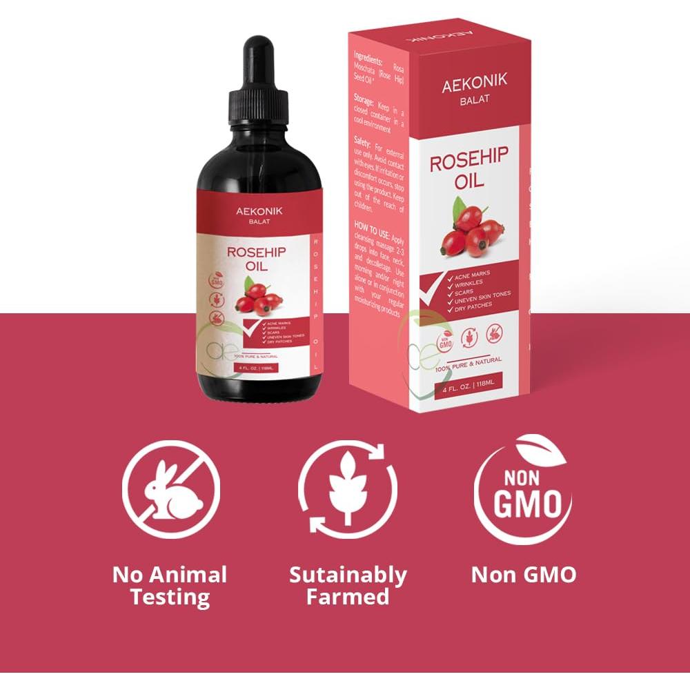 Aceite de Rosa Mosqueta Aekonik 118 ml - Antienvejecimiento y Hidratante