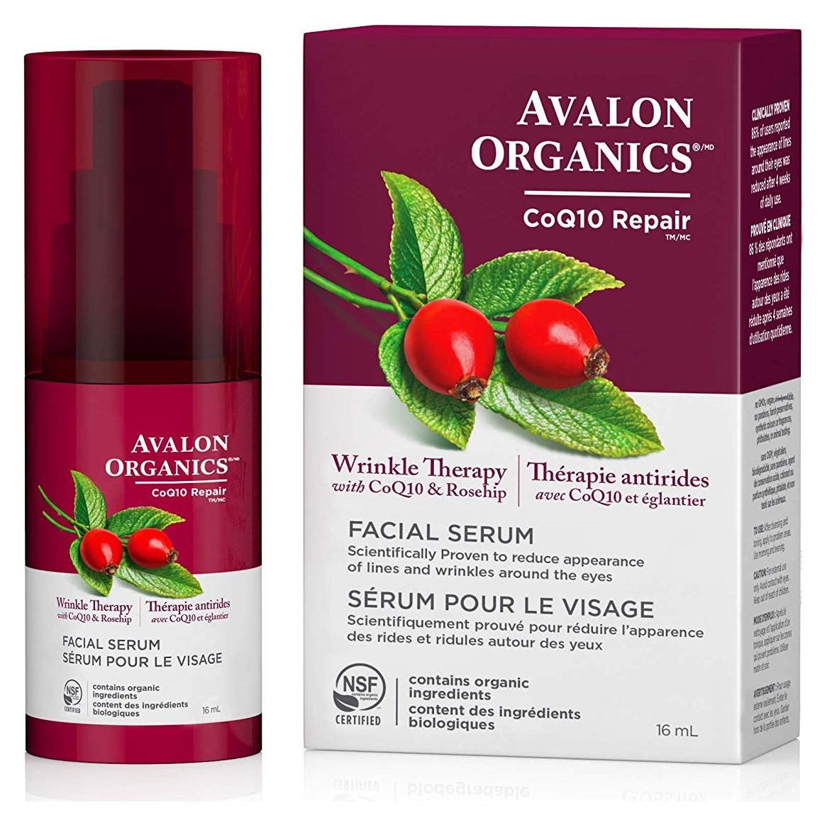 Sérum Facial Avalon Organics CoQ10 y Rosa Mosqueta 15.5 g
