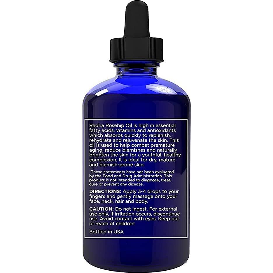 Aceite de Semilla de Rosa Mosqueta Orgánico Radha Beauty 118 ml