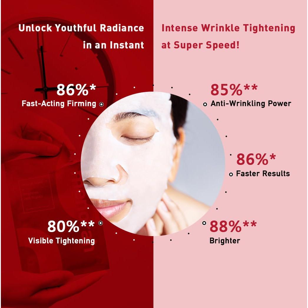 Mascarillas de Tela Menorah Skincare Anti-Envejecimiento - 4 Unidades