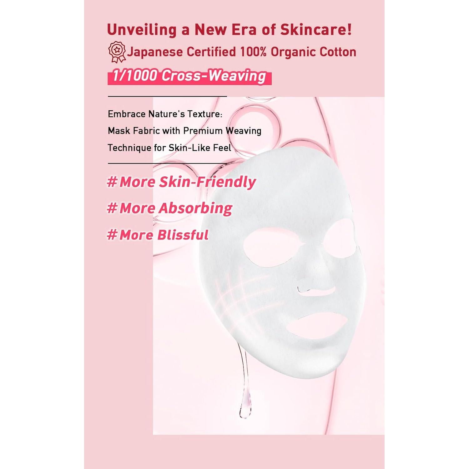 Mascarillas de Tela Menorah Skincare Anti-Envejecimiento - 4 Unidades