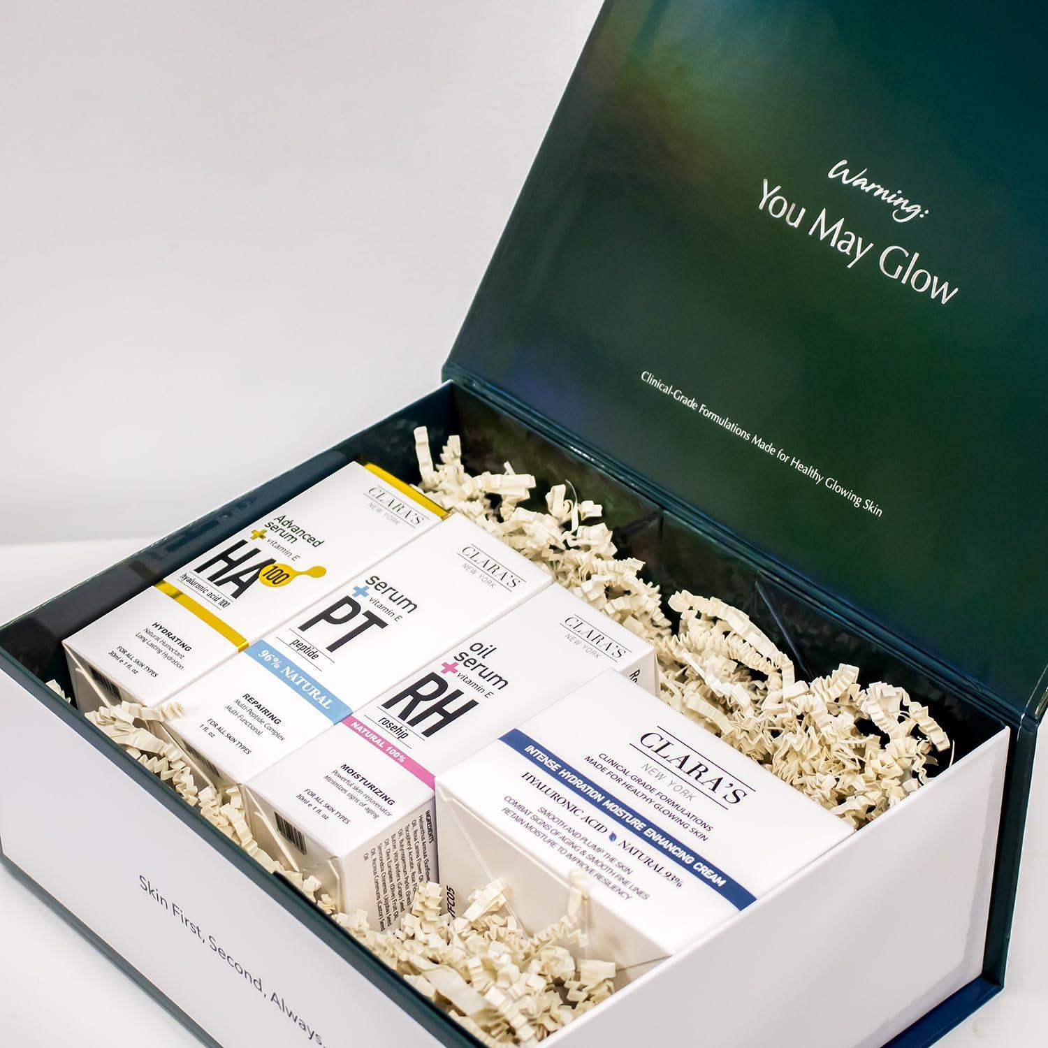 Kit de Cuidado de Piel Clara's New York - 4 Productos Hidratantes