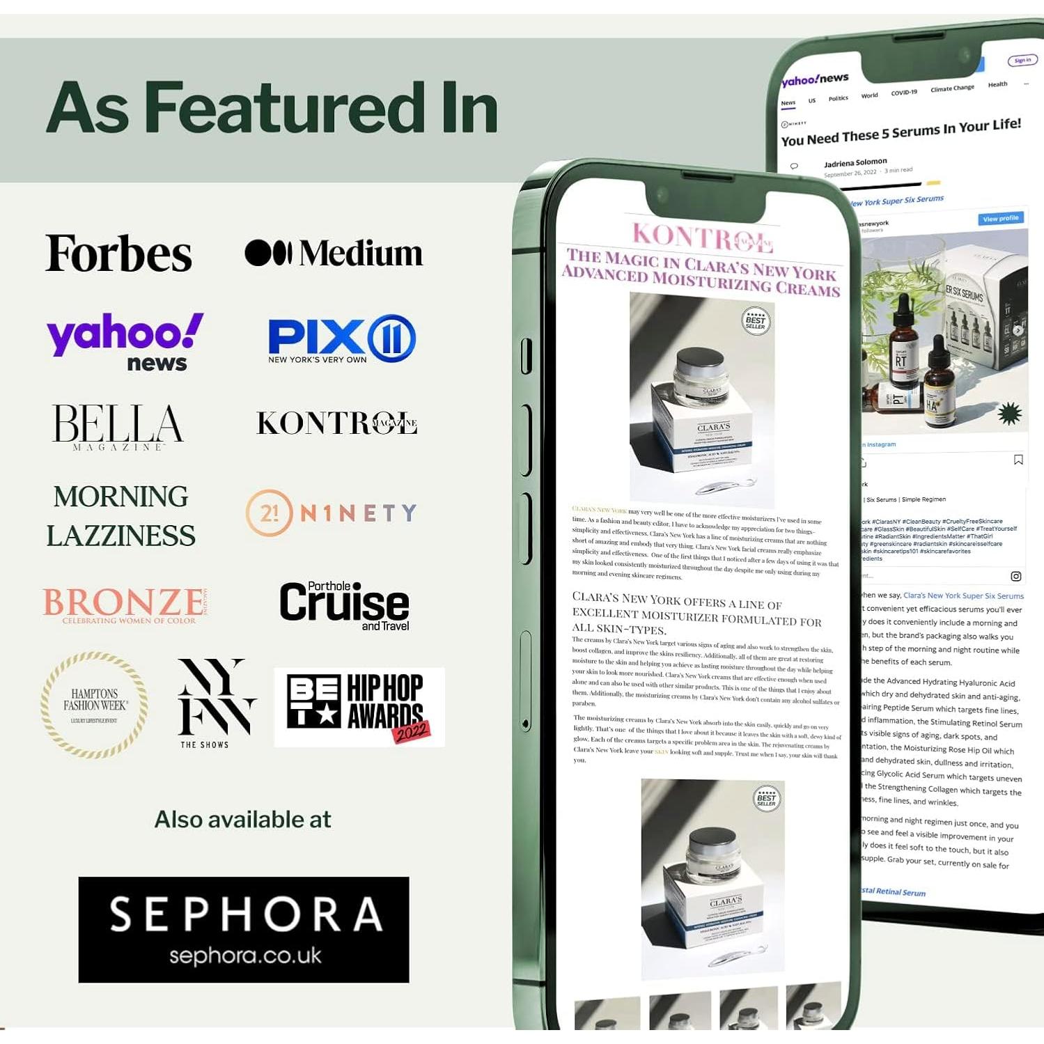 Kit de Cuidado de Piel Clara's New York - 4 Productos Hidratantes