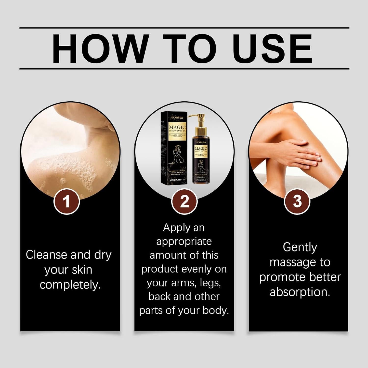 Aceite Corporal Reafirmante UCKBPEW con Vitamina E 127g