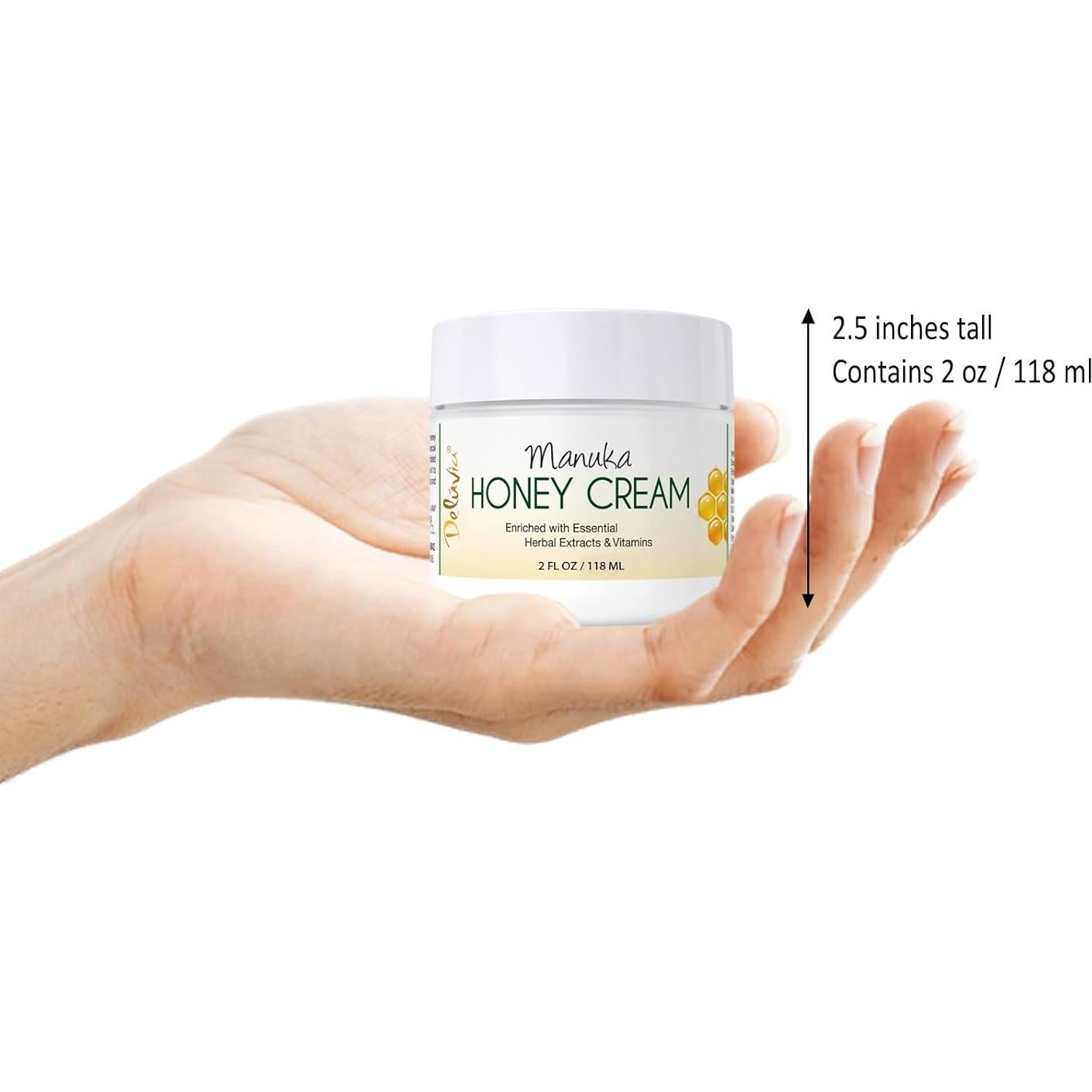 Crema Hidratante de Miel de Manuka Deluvia 56.7 g para Piel Sensible