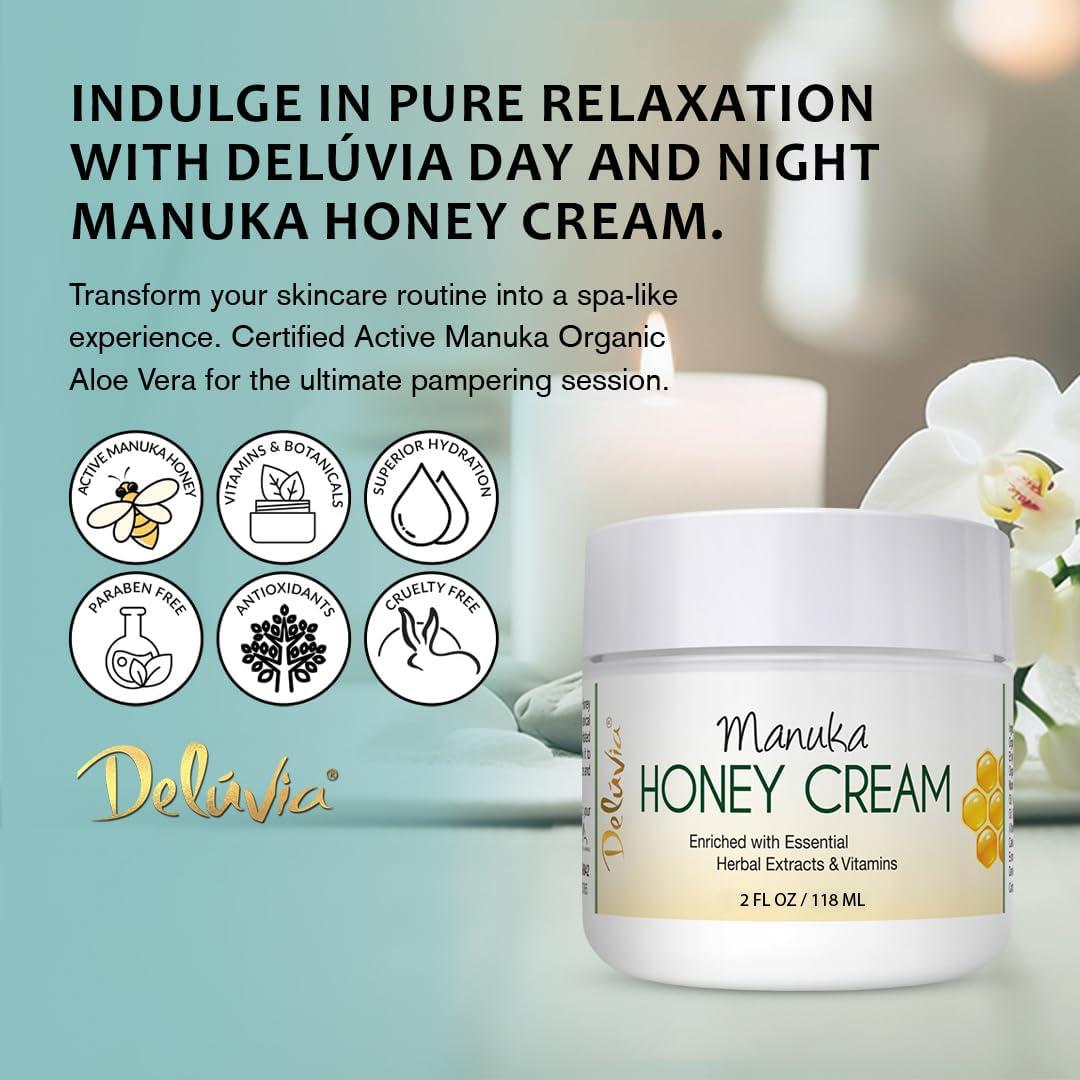 Crema Hidratante de Miel de Manuka Deluvia 56.7 g para Piel Sensible
