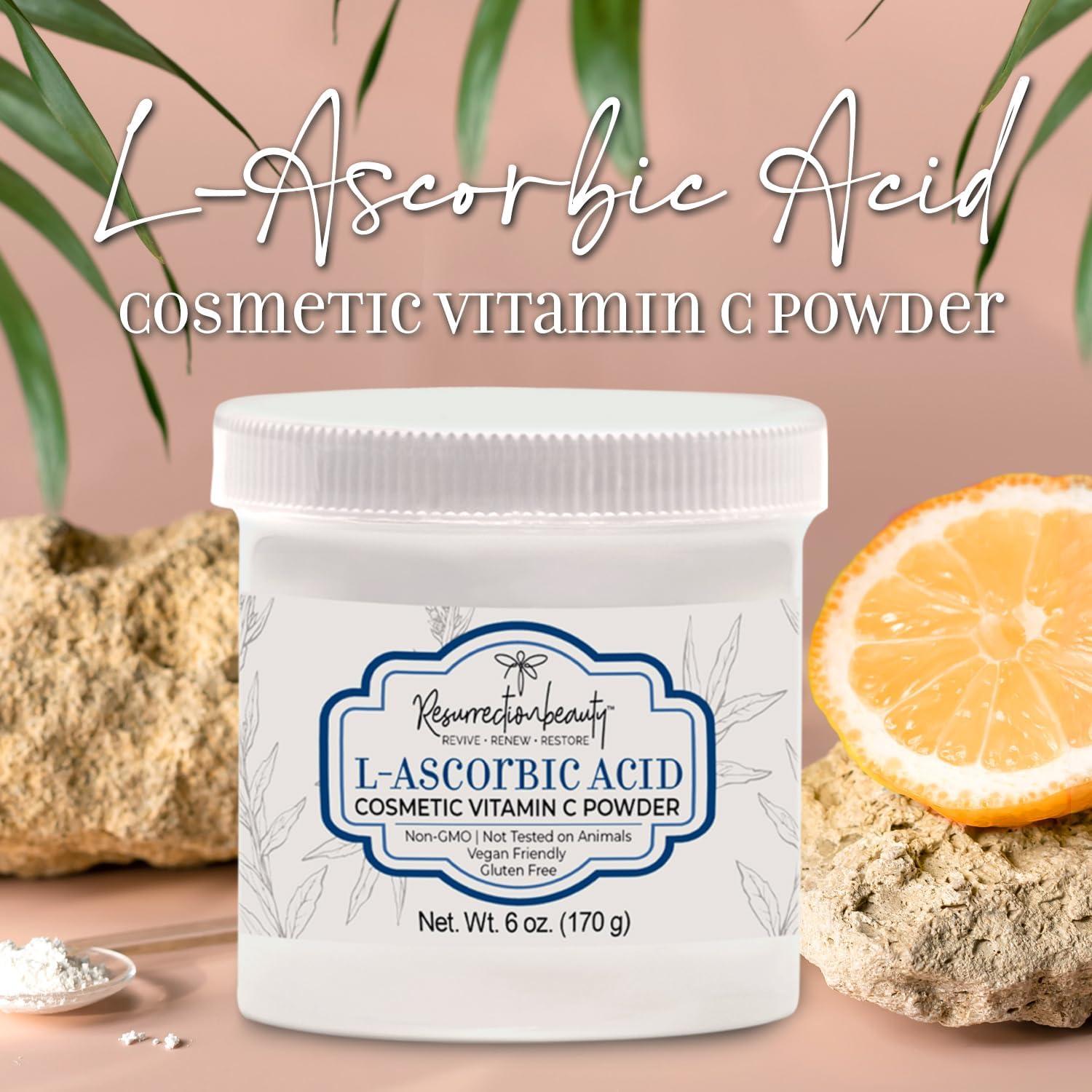 Ácido L-Ascórbico 100% en Polvo - Vitamina C para Piel 170g