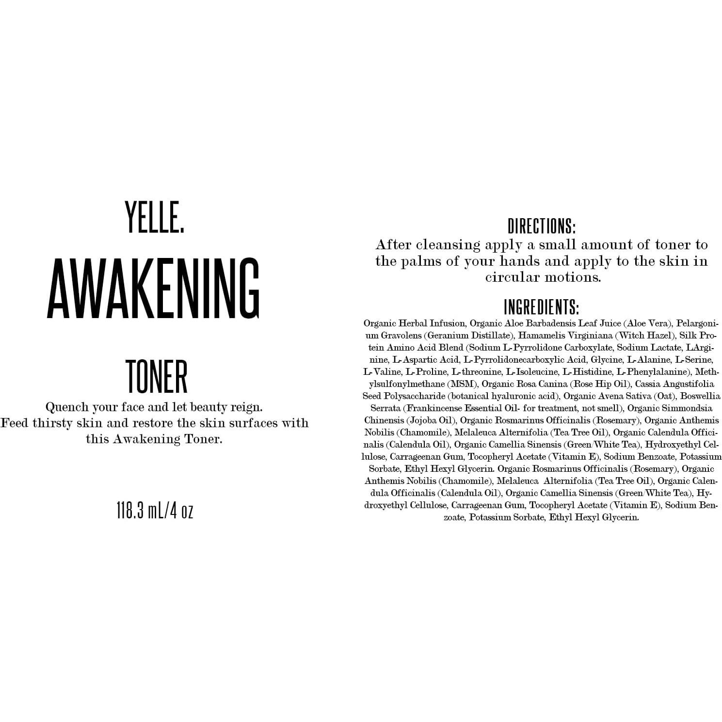 Tónico Facial Yelle 118ml - Hidratante con Rosa Mosqueta y Ácido Hialurónico