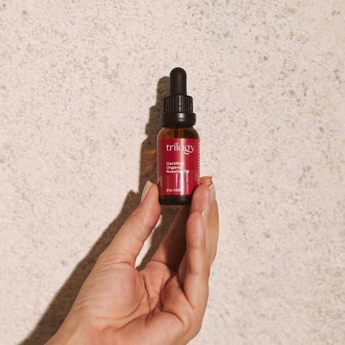 Aceite de Rosa Mosqueta Orgánico Trilogy 20ml - Hidratante Facial y Corporal