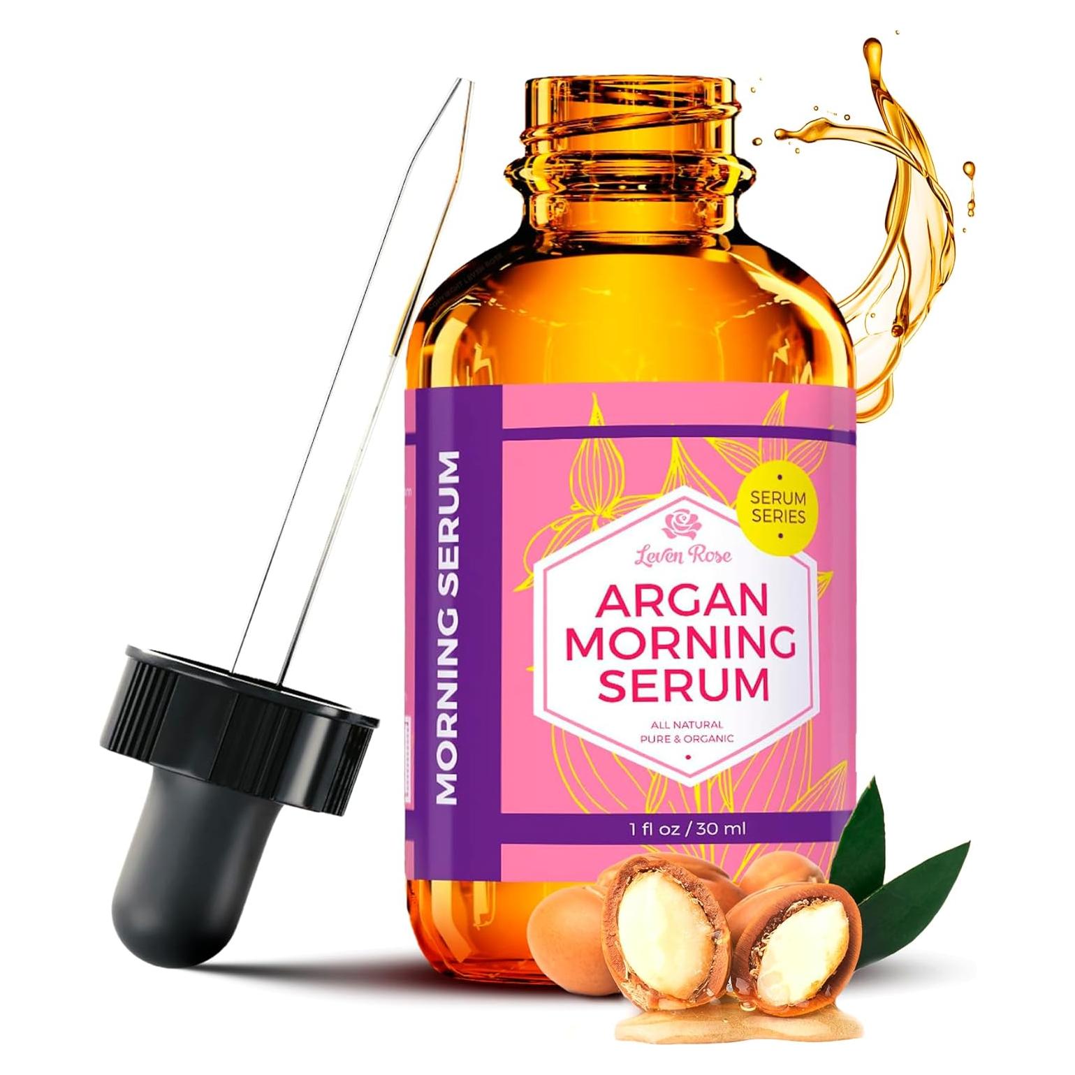 Suero Facial de Aceite de Argán Leven Rose 30 ml Hidratante