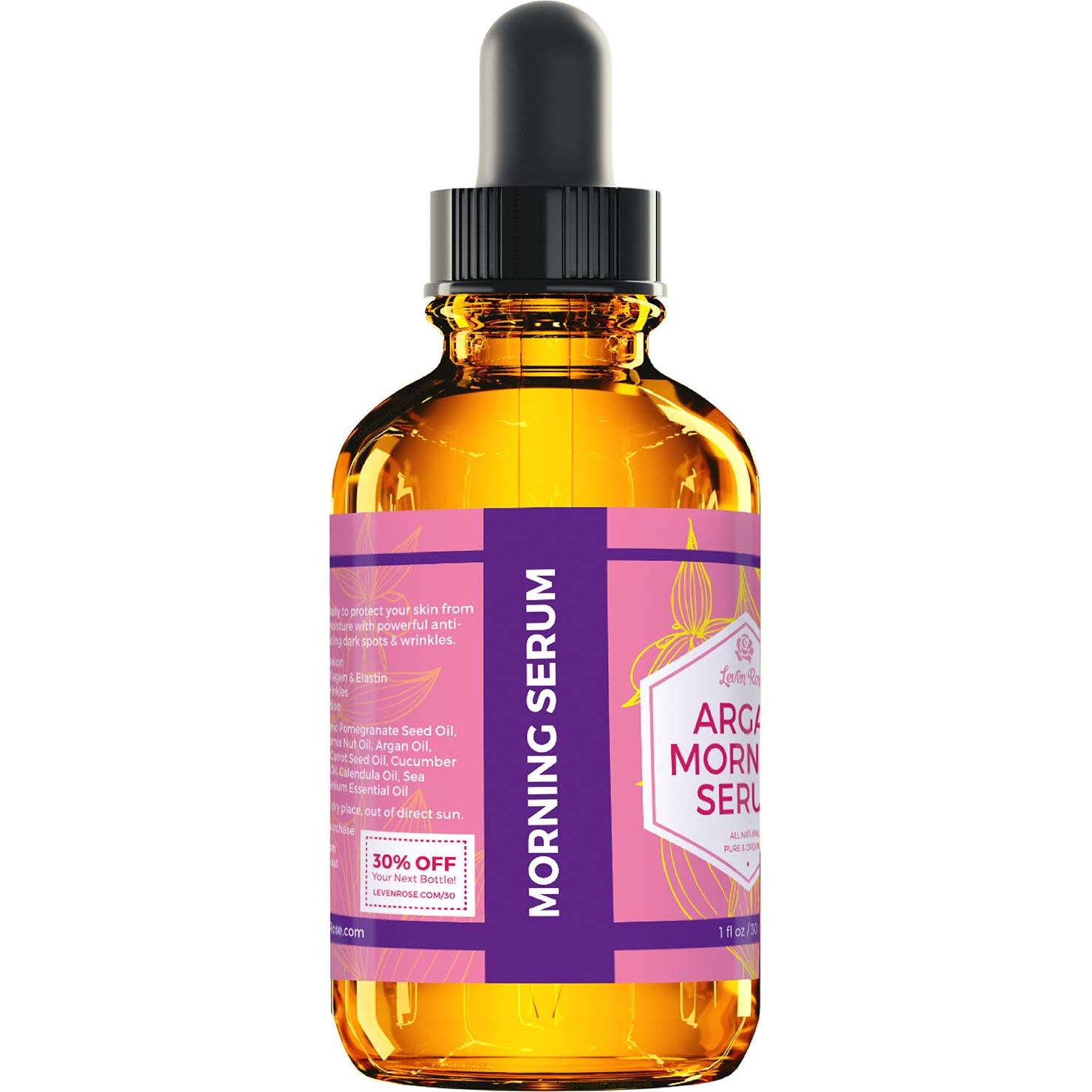 Suero Facial de Aceite de Argán Leven Rose 30 ml Hidratante