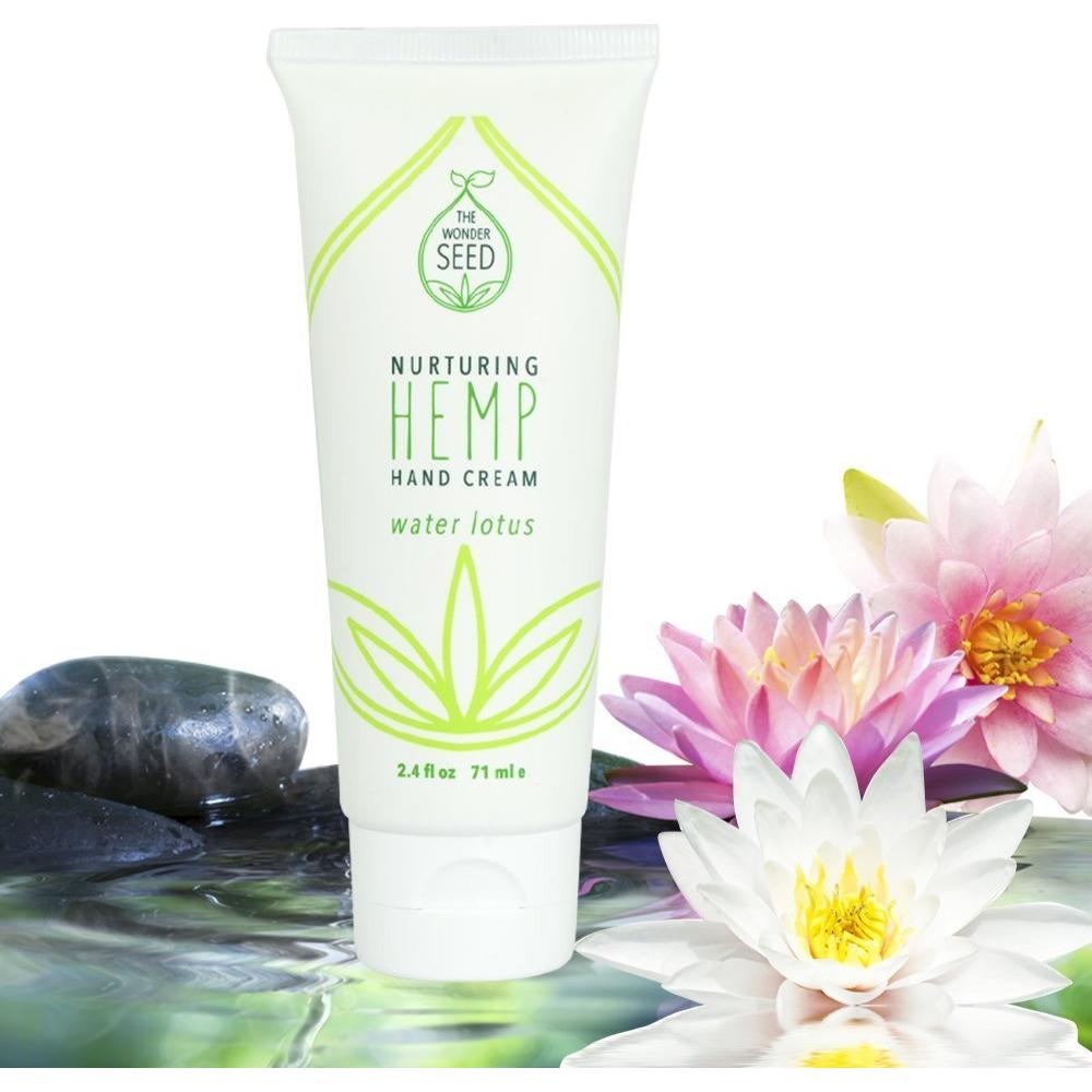 Crema de Manos de Cáñamo Orgánica Loto de Agua 68g - Hidratante