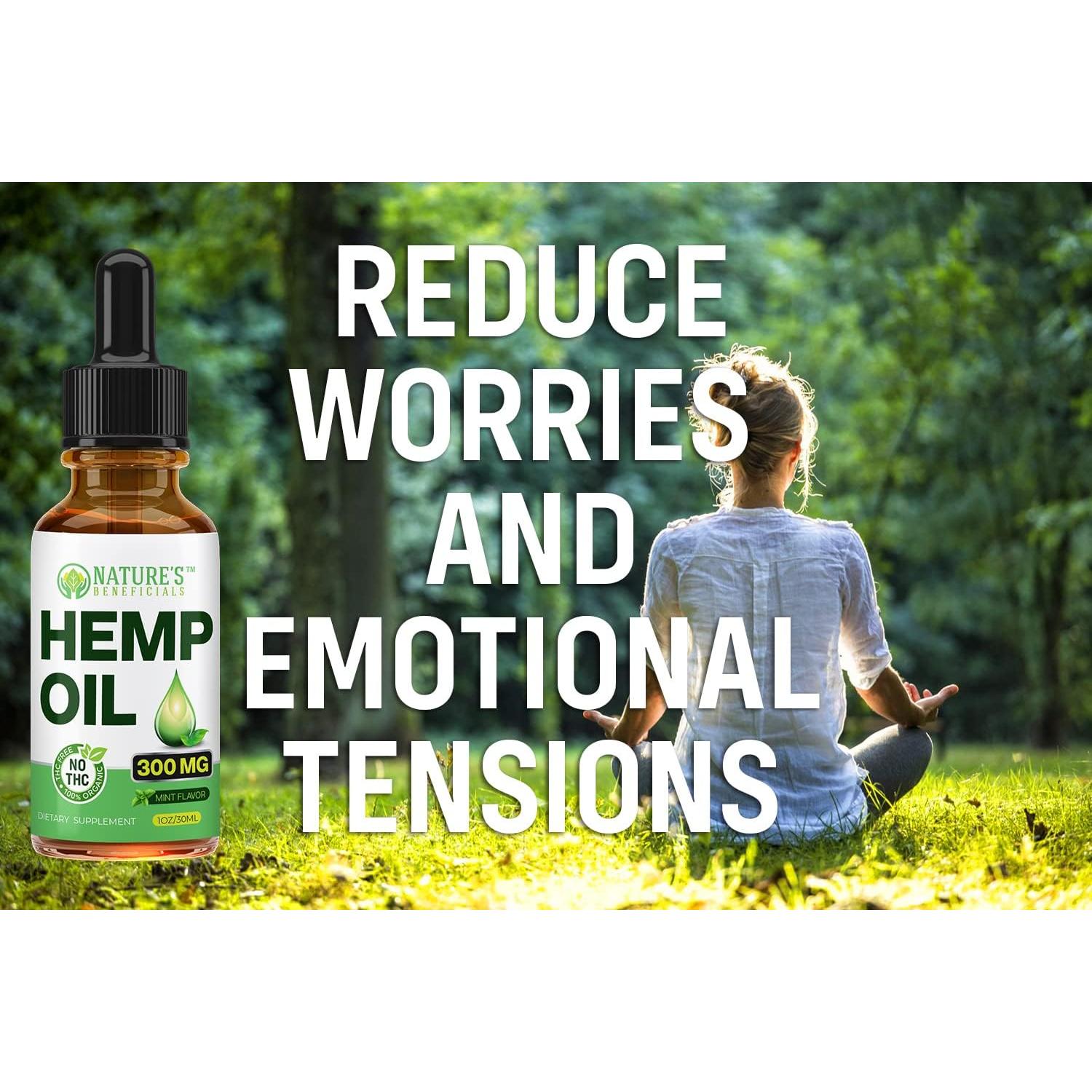 Extracto de aceite de cáñamo orgánico Nature's Beneficials 2000mg