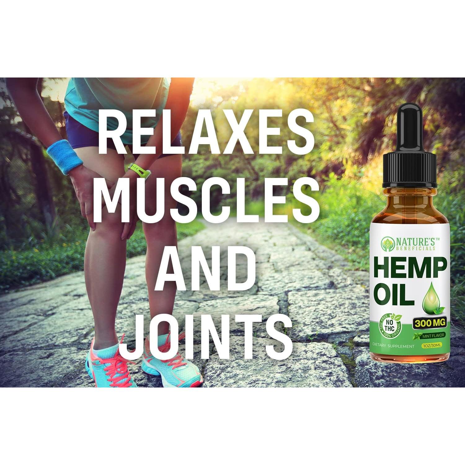 Extracto de aceite de cáñamo orgánico Nature's Beneficials 2000mg