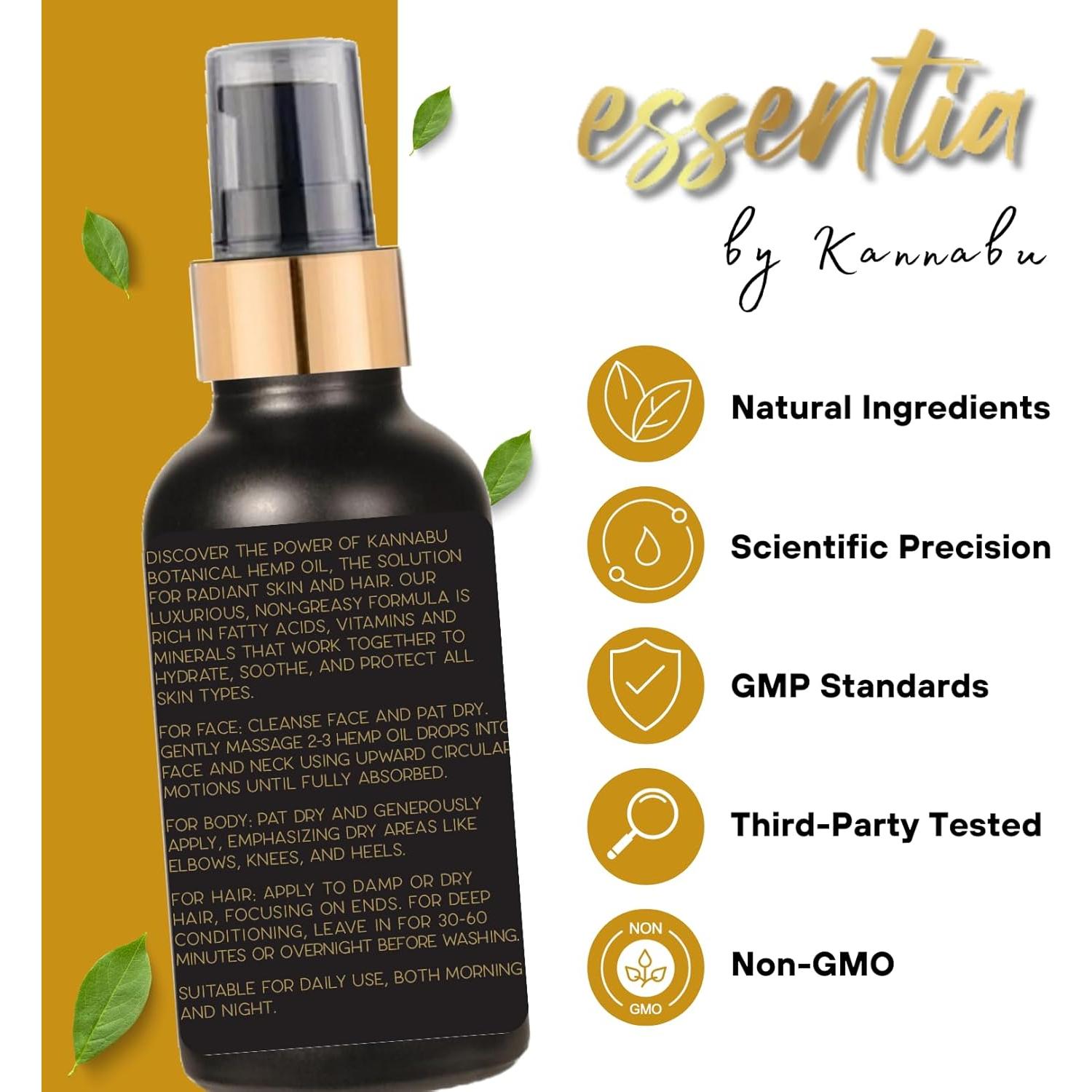 Aceite Botánico de Cáñamo Kannabu 59 ml - Hidratante Natural