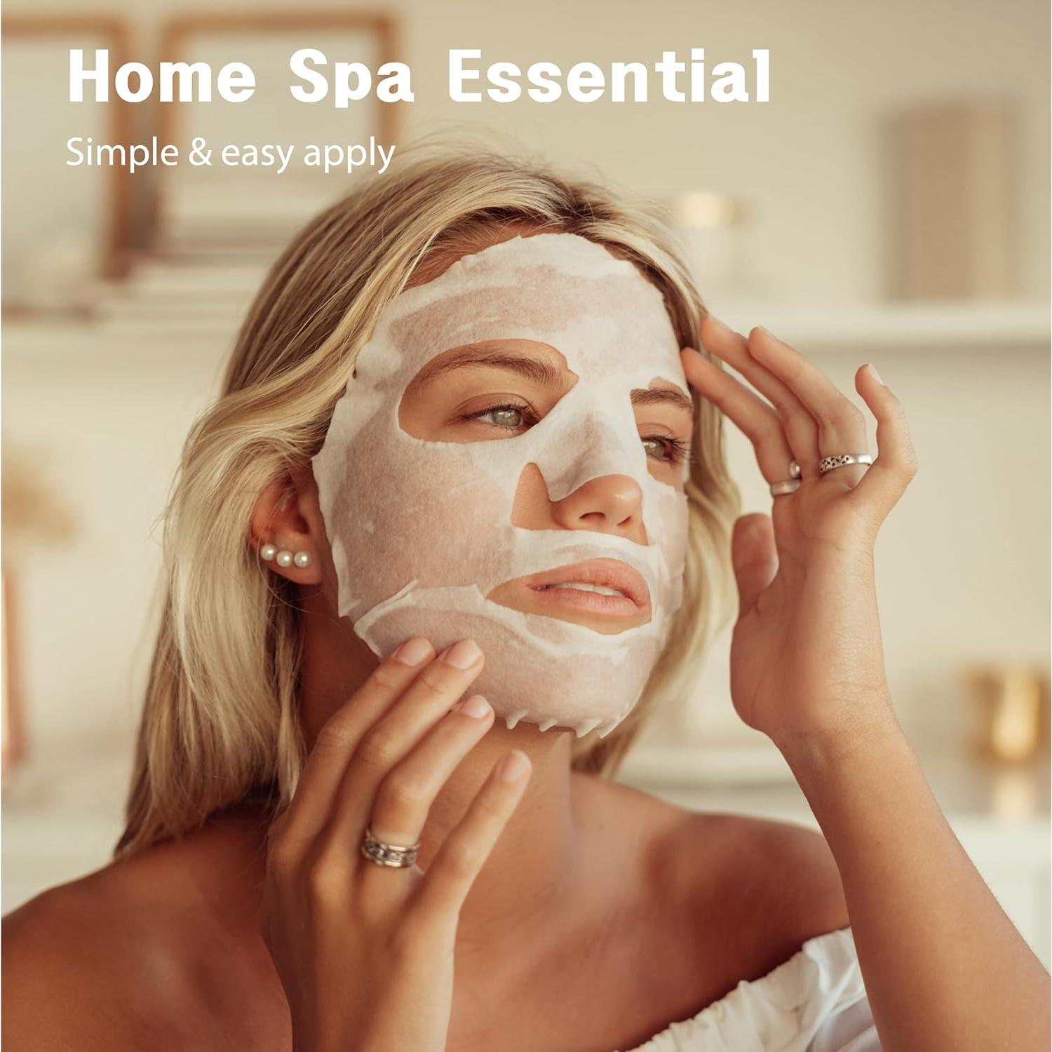 Mascarilla de Esencia de Semilla de Cáñamo Purederm 12 Unidades - Hidratante con Colágeno y Vitamina E