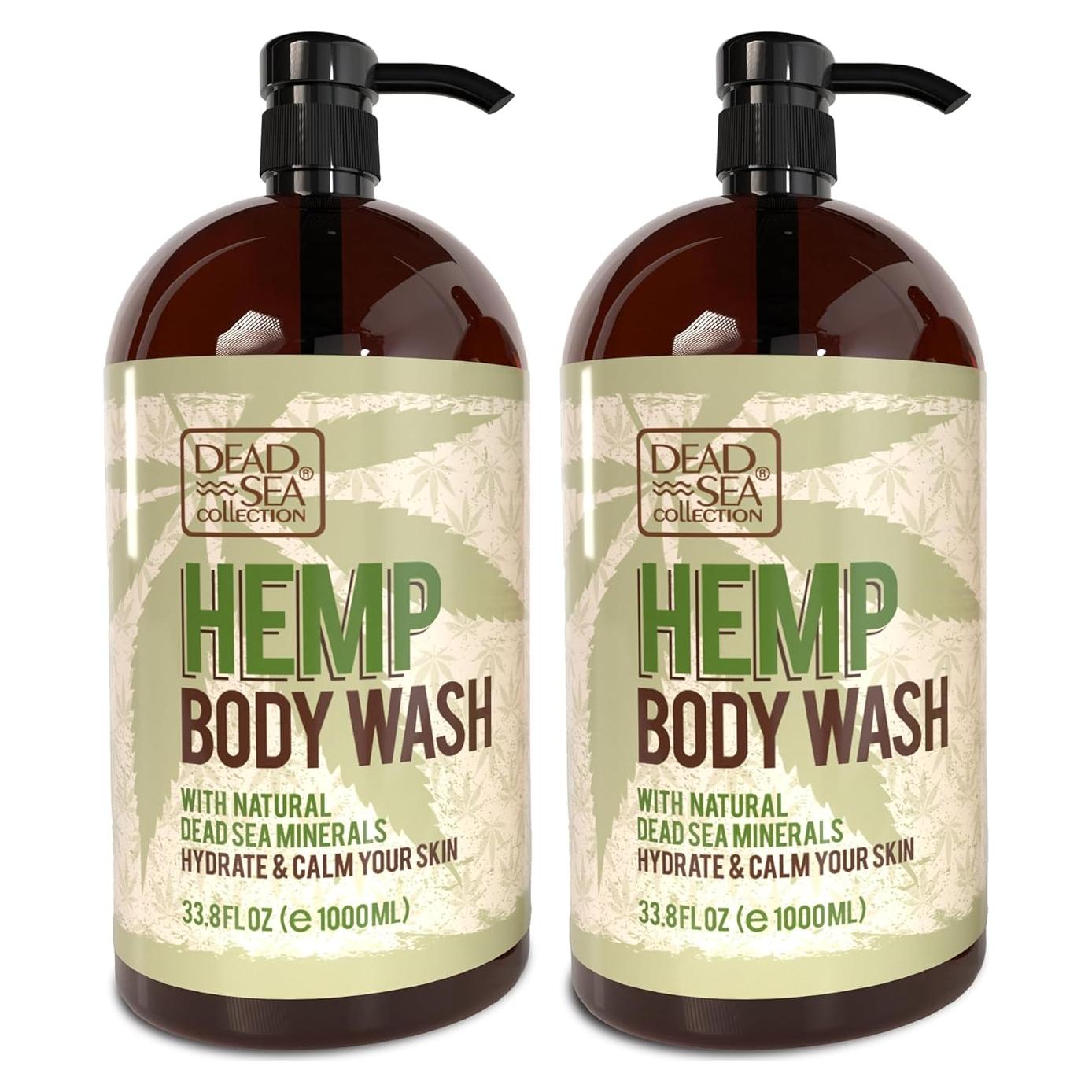 Jabón Corporal Colección del Mar Muerto 2x33.8 oz - Minerales y Aceite de Cañamo