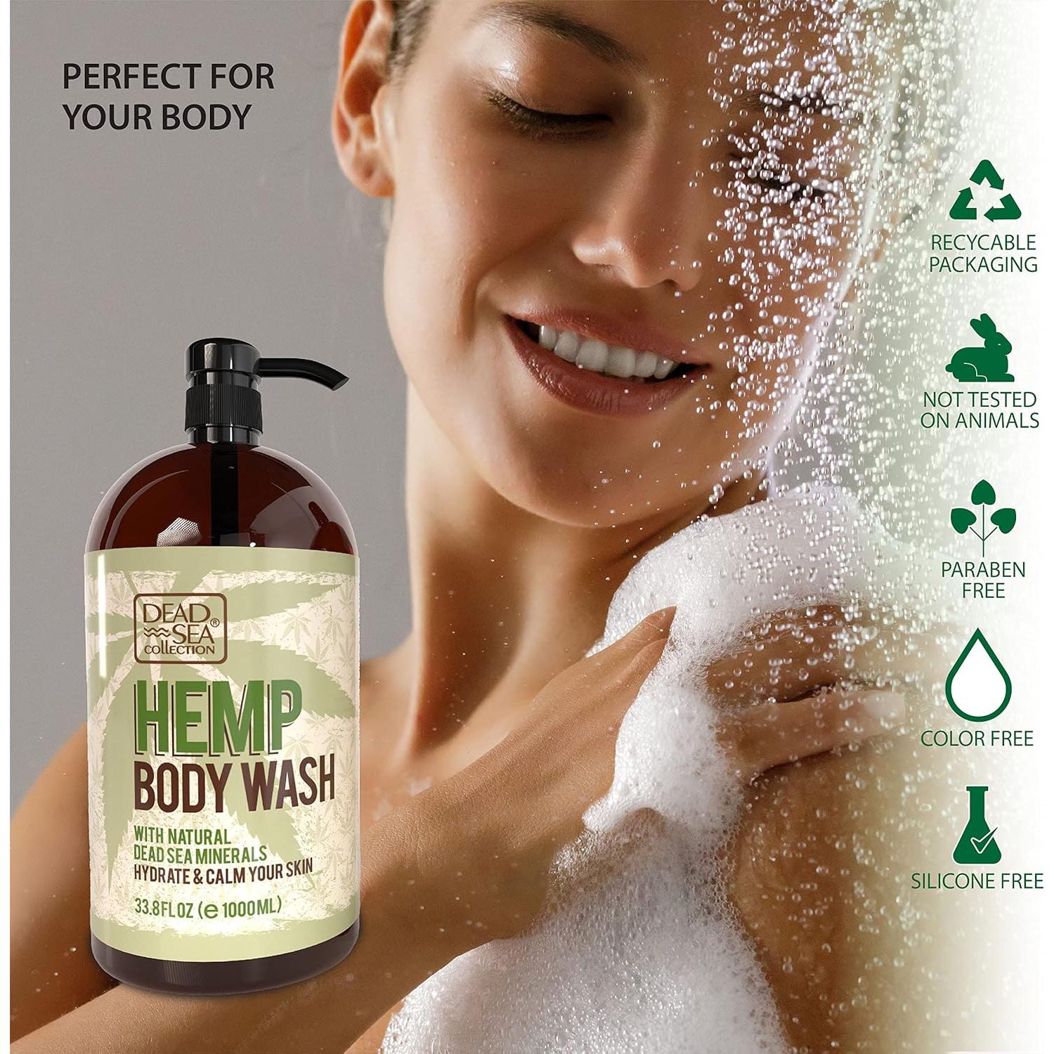 Jabón Corporal Colección del Mar Muerto 2x33.8 oz - Minerales y Aceite de Cañamo