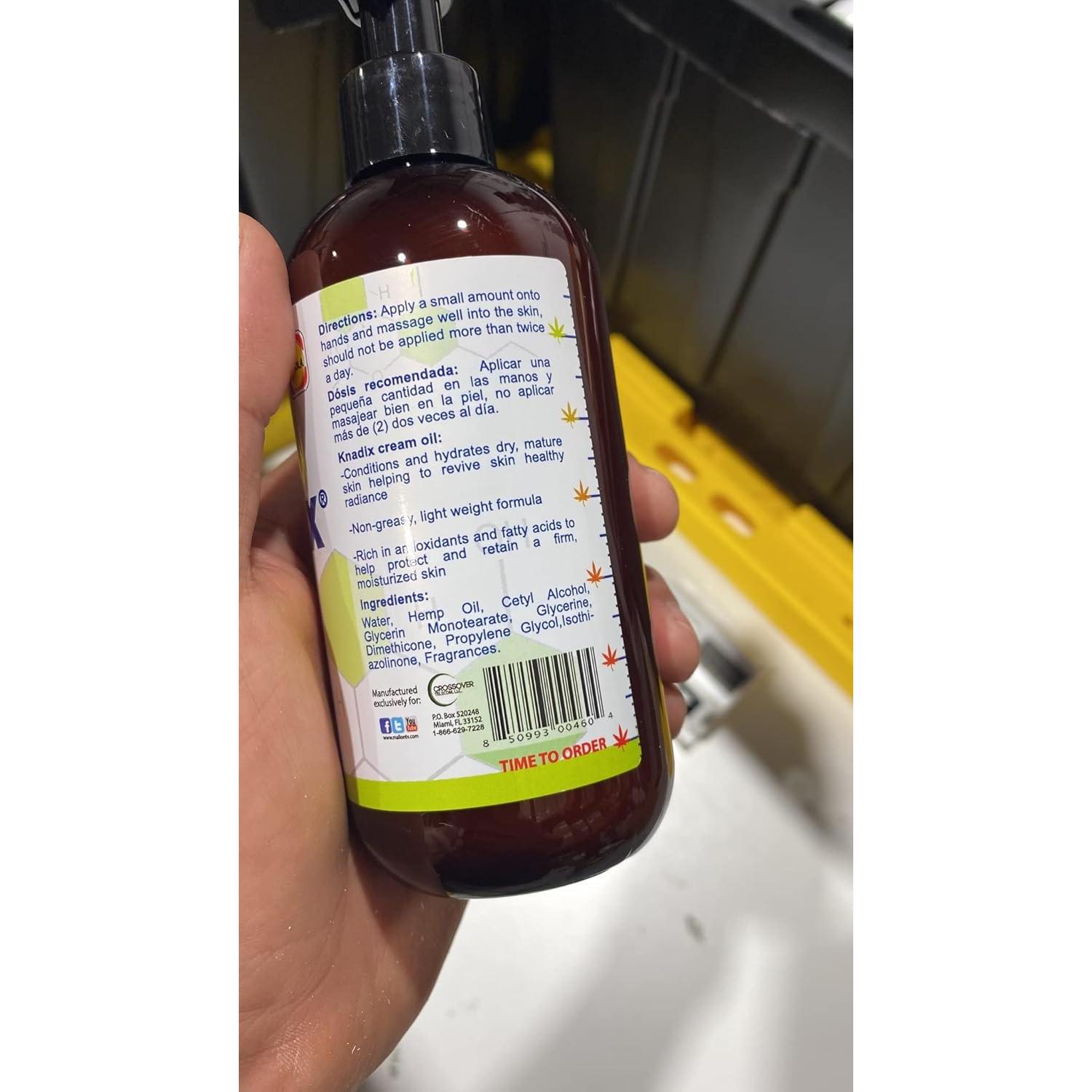 Crema Corporal Hidratante Knadix con Aceite de Cañamo 226g