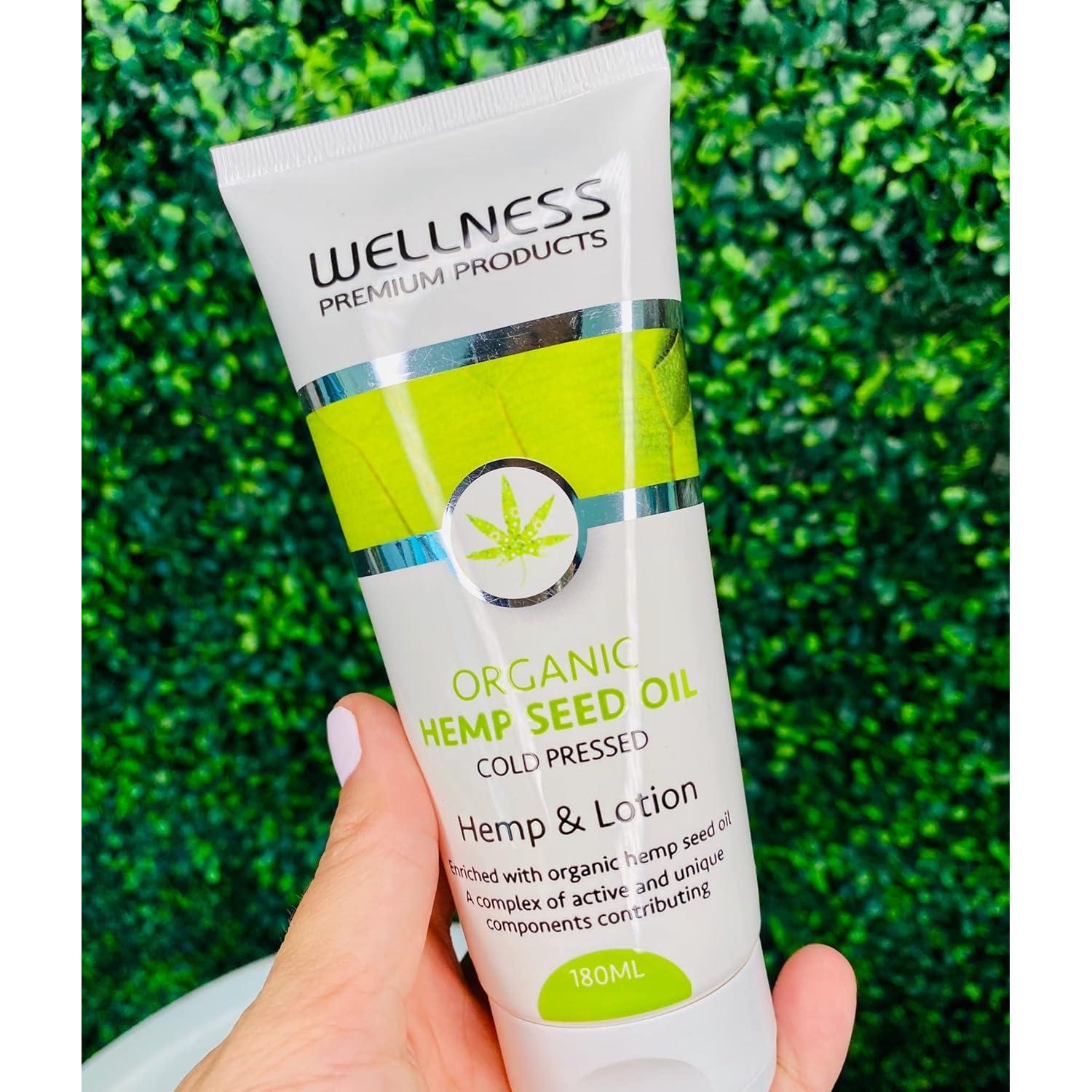 Loción Corporal de Aceite de Semilla de Cáñamo Orgánico Wellness 178 ml