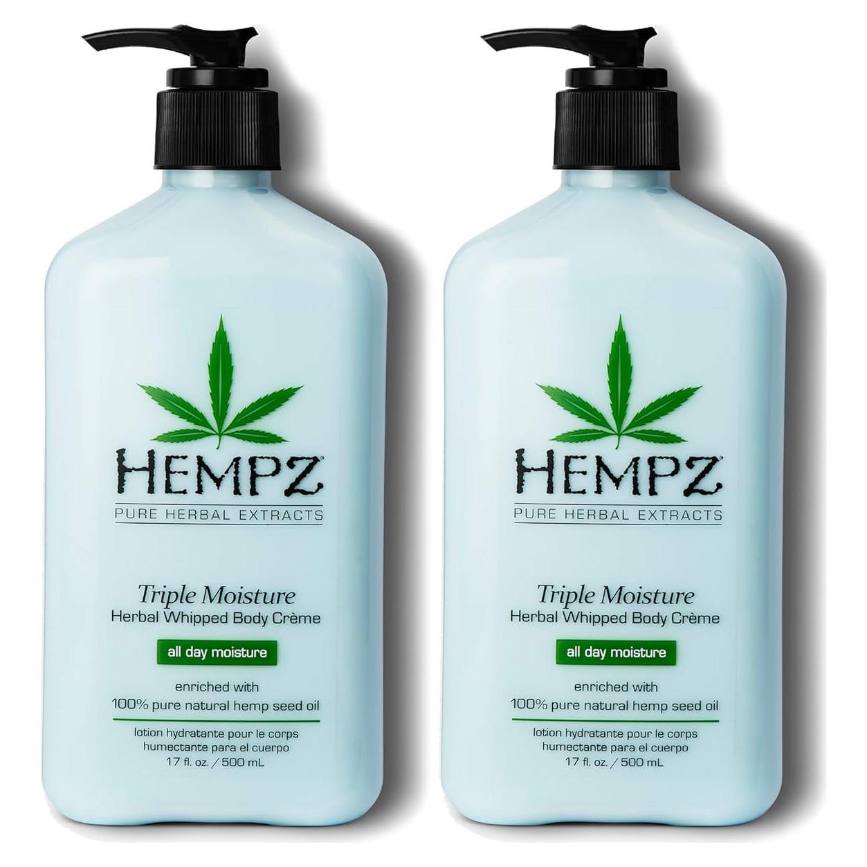 Crema Corporal Hidratante Hempz 500 ml - Paquete de 2