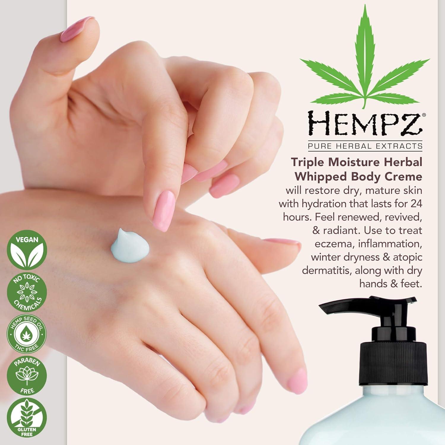 Crema Corporal Hidratante Hempz 500 ml - Paquete de 2