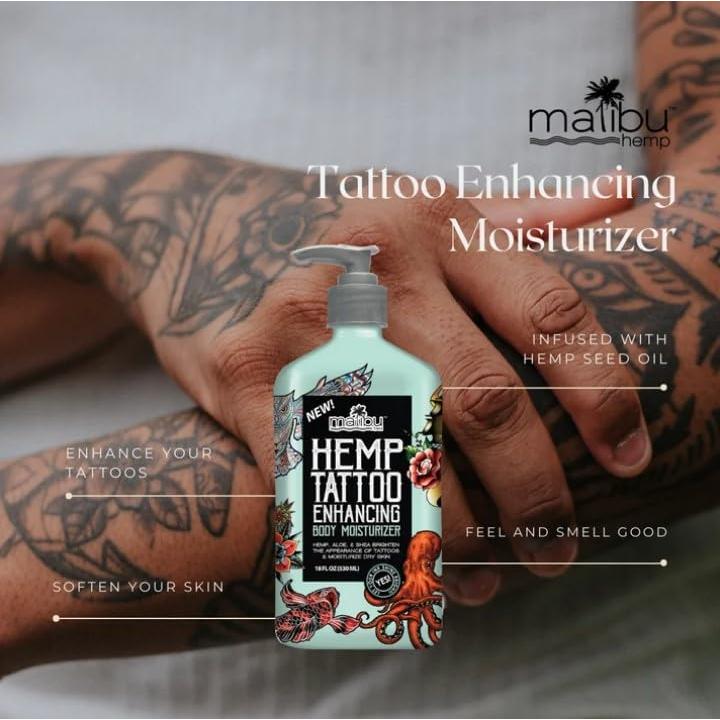 Hidratante Corporal Mejorador de Tatuajes Malibu Hemp 532 ml