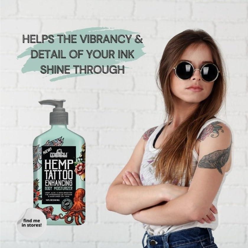 Hidratante Corporal Mejorador de Tatuajes Malibu Hemp 532 ml