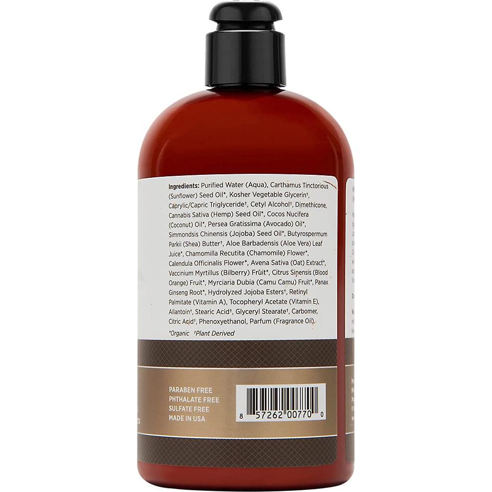 Loción Corporal Orgánica MIKANATURALS 453g Semilla de Cáñamo