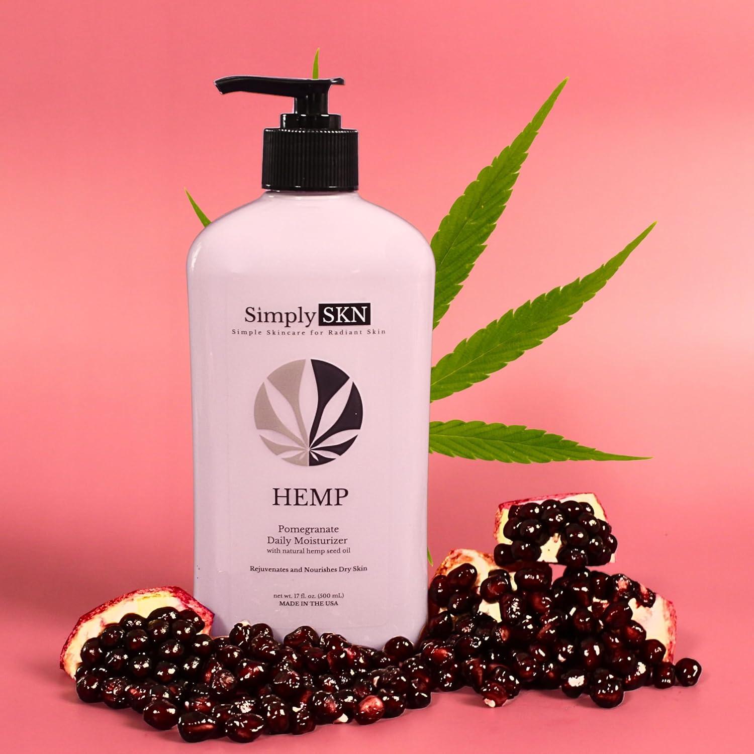 Loción Corporal Hidratante Simply SKN de Cañamo 500ml Aroma Granada