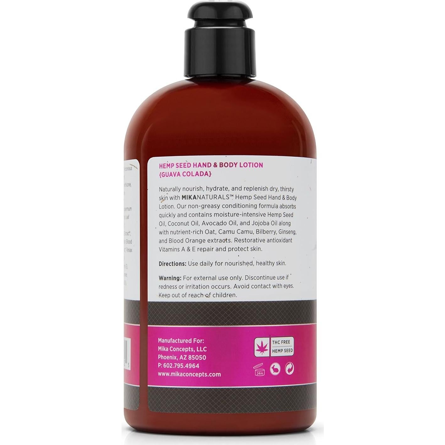 Loción Hidratante para Manos y Cuerpo MIKANATURALS 473 ml