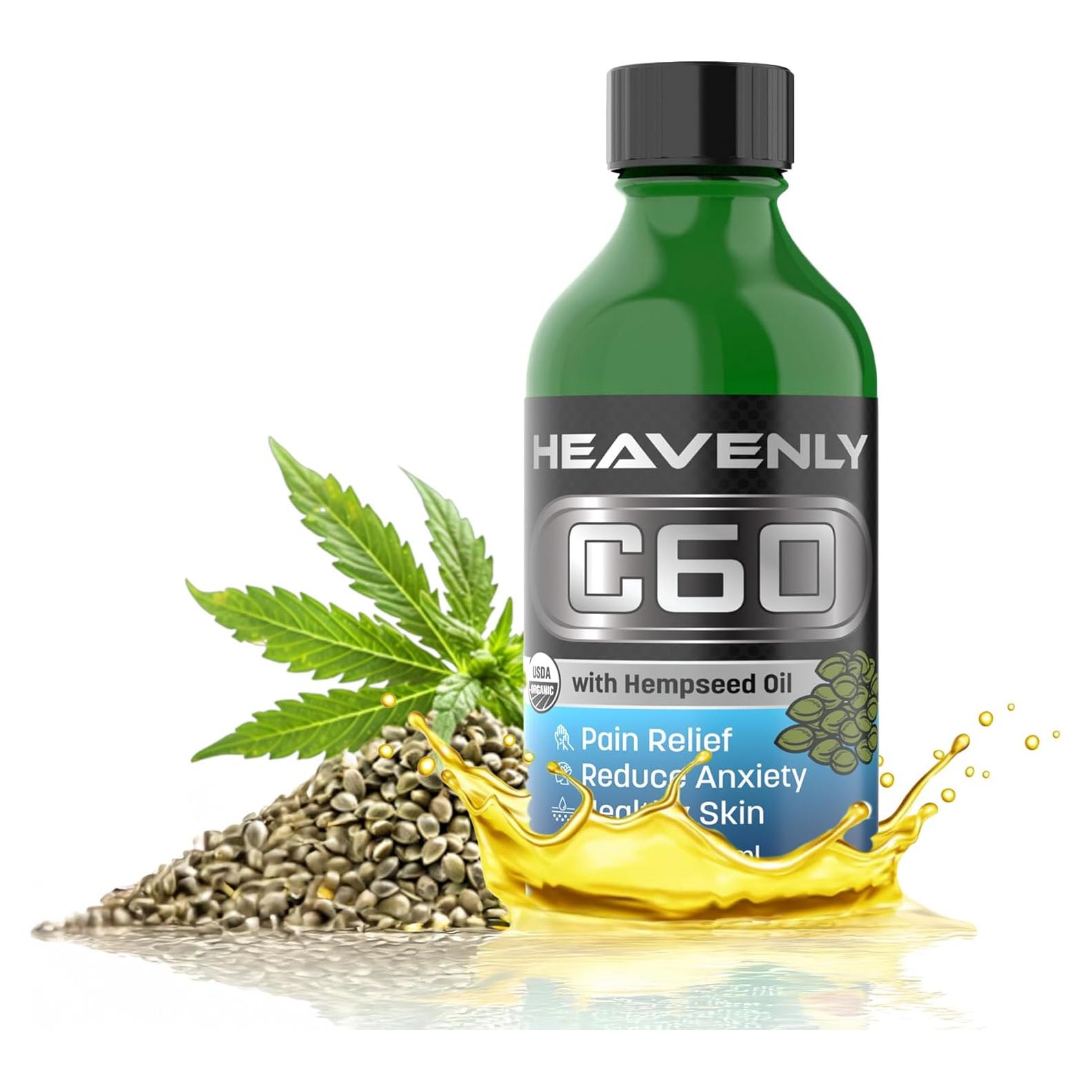 HNP Labs Aceite de Semillas de Cáñamo Orgánico 118ml - 99.99% C60