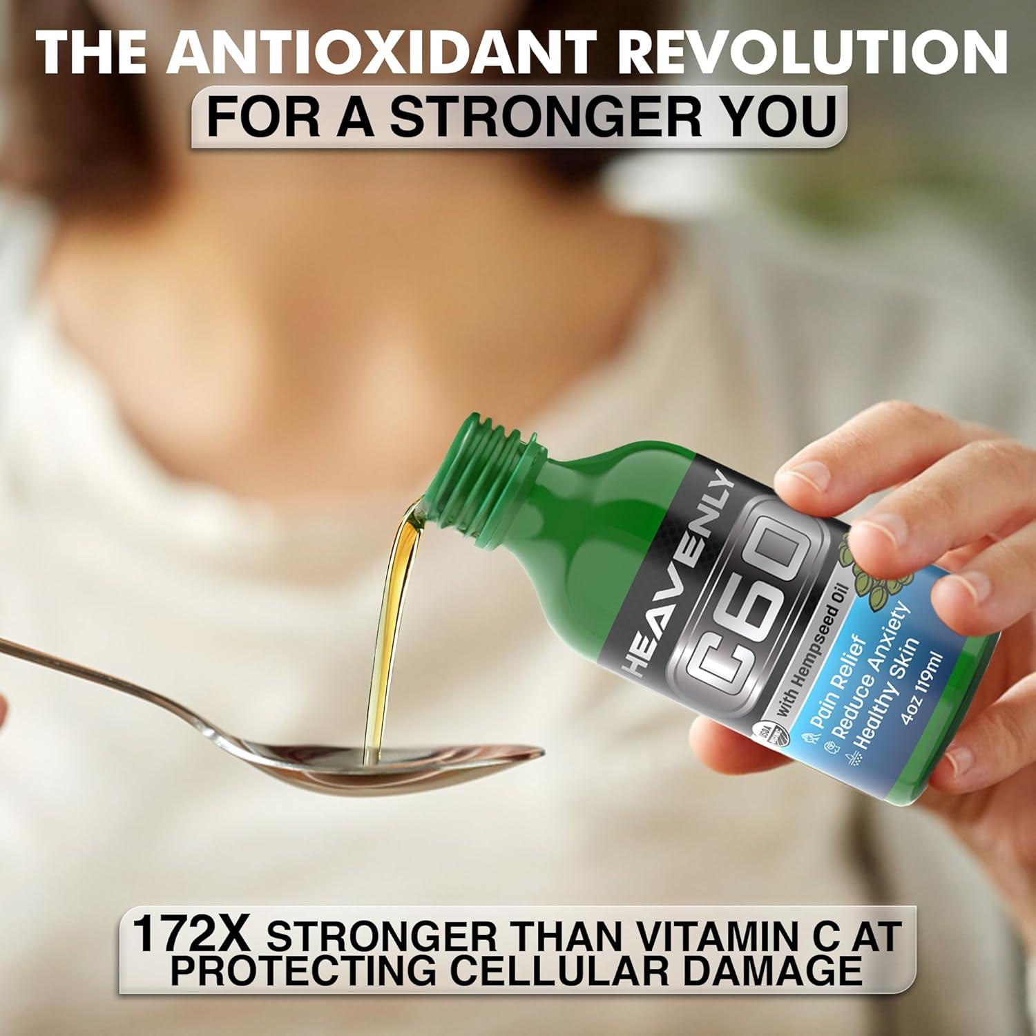 HNP Labs Aceite de Semillas de Cáñamo Orgánico 118ml - 99.99% C60