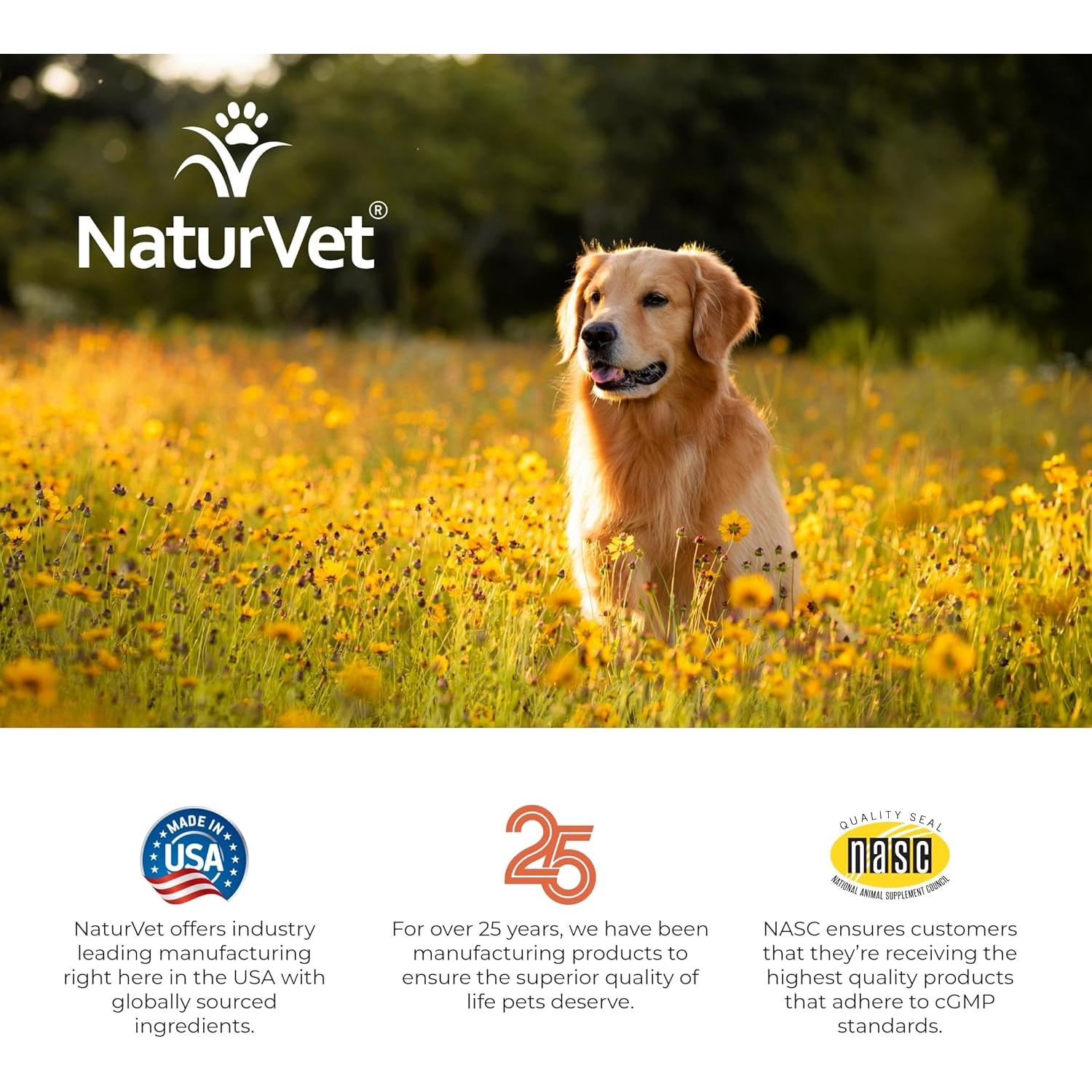 Suplemento NaturVet Hemp Allergy Aid para Perros 120 Masticables