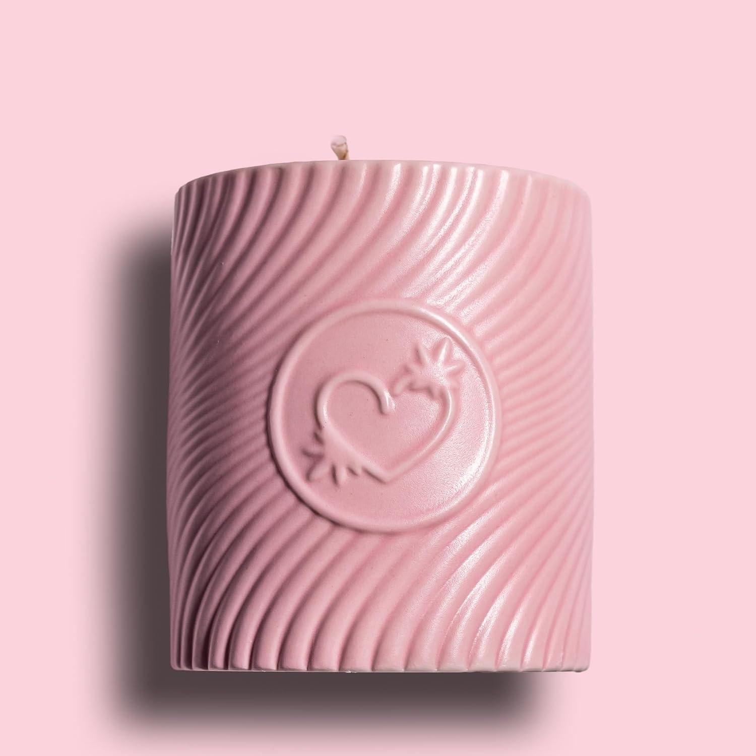 Vela de Aceite Corporal HighOnLove - Fresas y Champán 250g