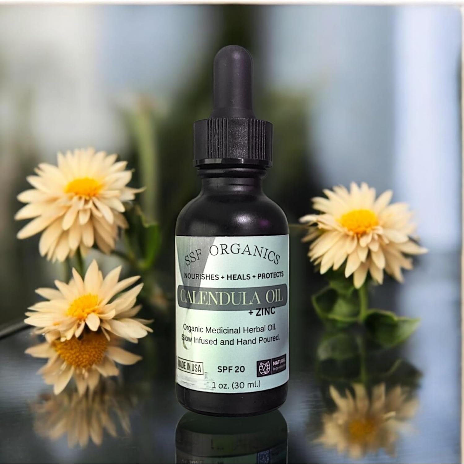 Aceite de Caléndula Orgánico SSF Organics 28.35 g - Recuperación Piel