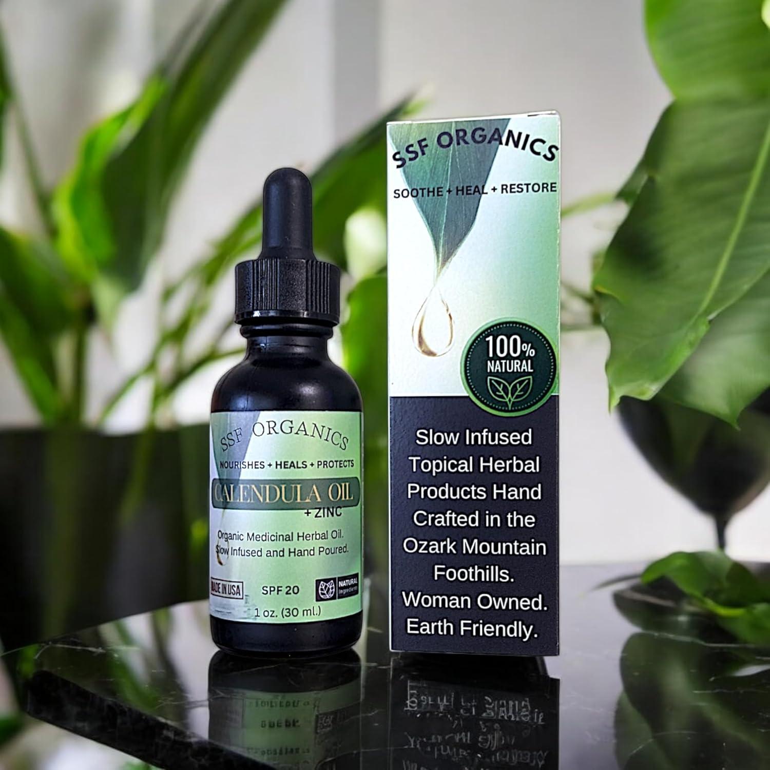 Aceite de Caléndula Orgánico SSF Organics 28.35 g - Recuperación Piel