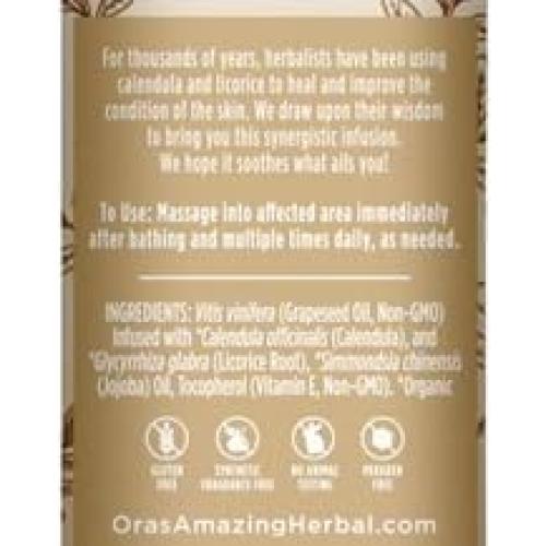 Aceite de Caléndula Ora's Amazing Herbal 60 ml Hidratante Piel Sensible
